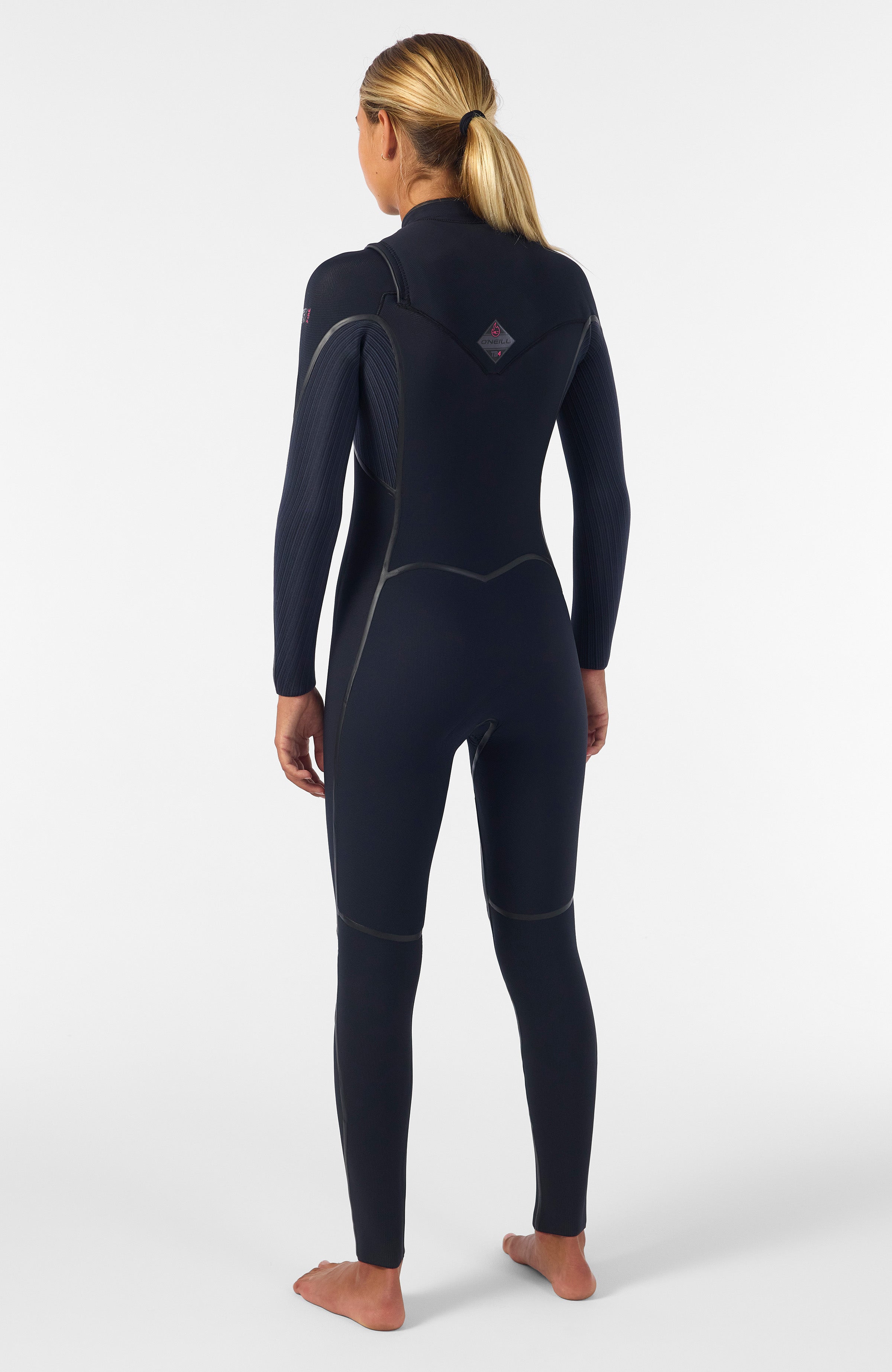 Hyperfreak Fire 4/3mm+ Chest Zip Full Wetsuit BLACK/BLACK