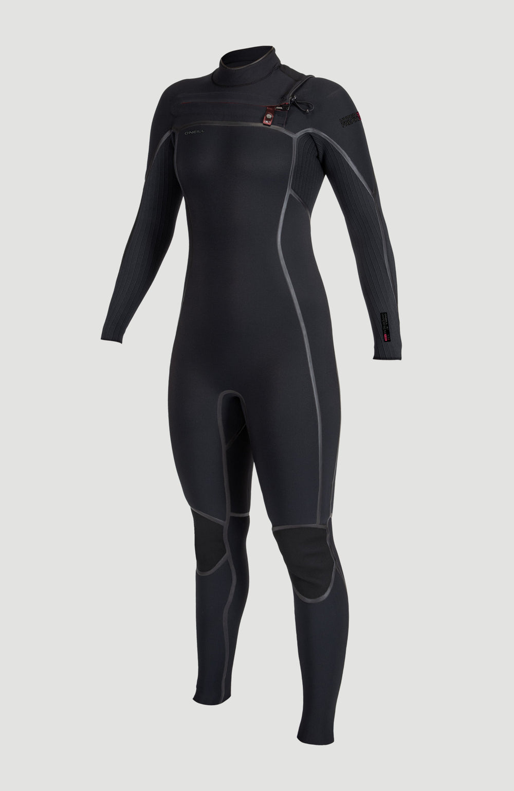 Hyperfreak Fire 4/3mm+ Chest Zip Full Wetsuit BLACK/BLACK