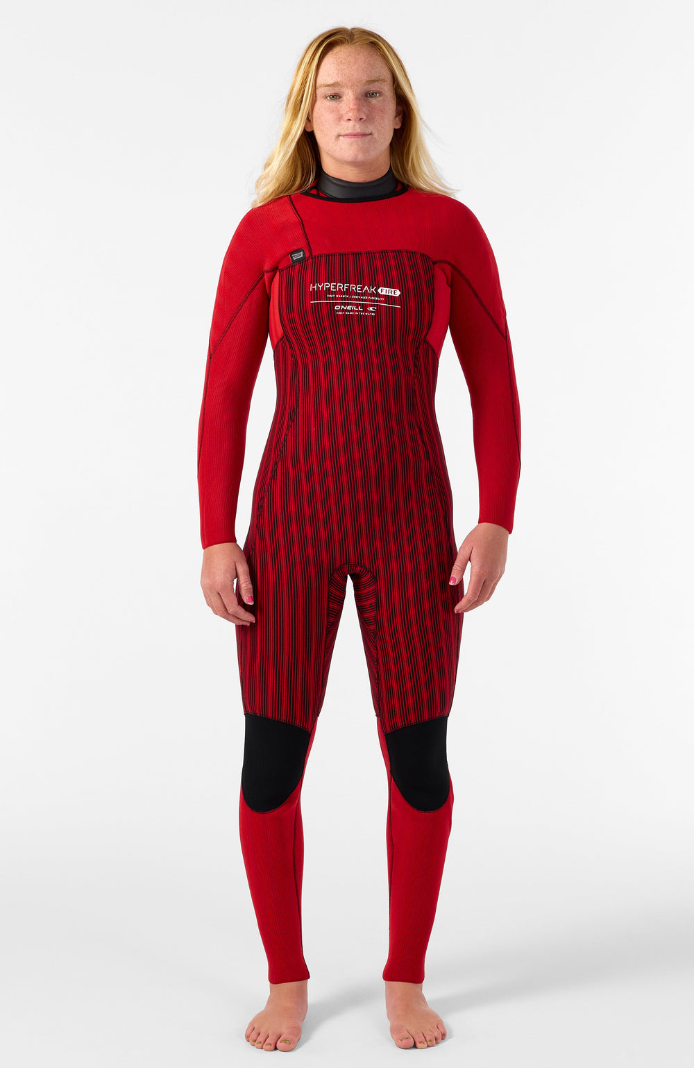Hyperfreak Fire 5/4mm+ Chest Zip Full Wetsuit BLACK/BLACK