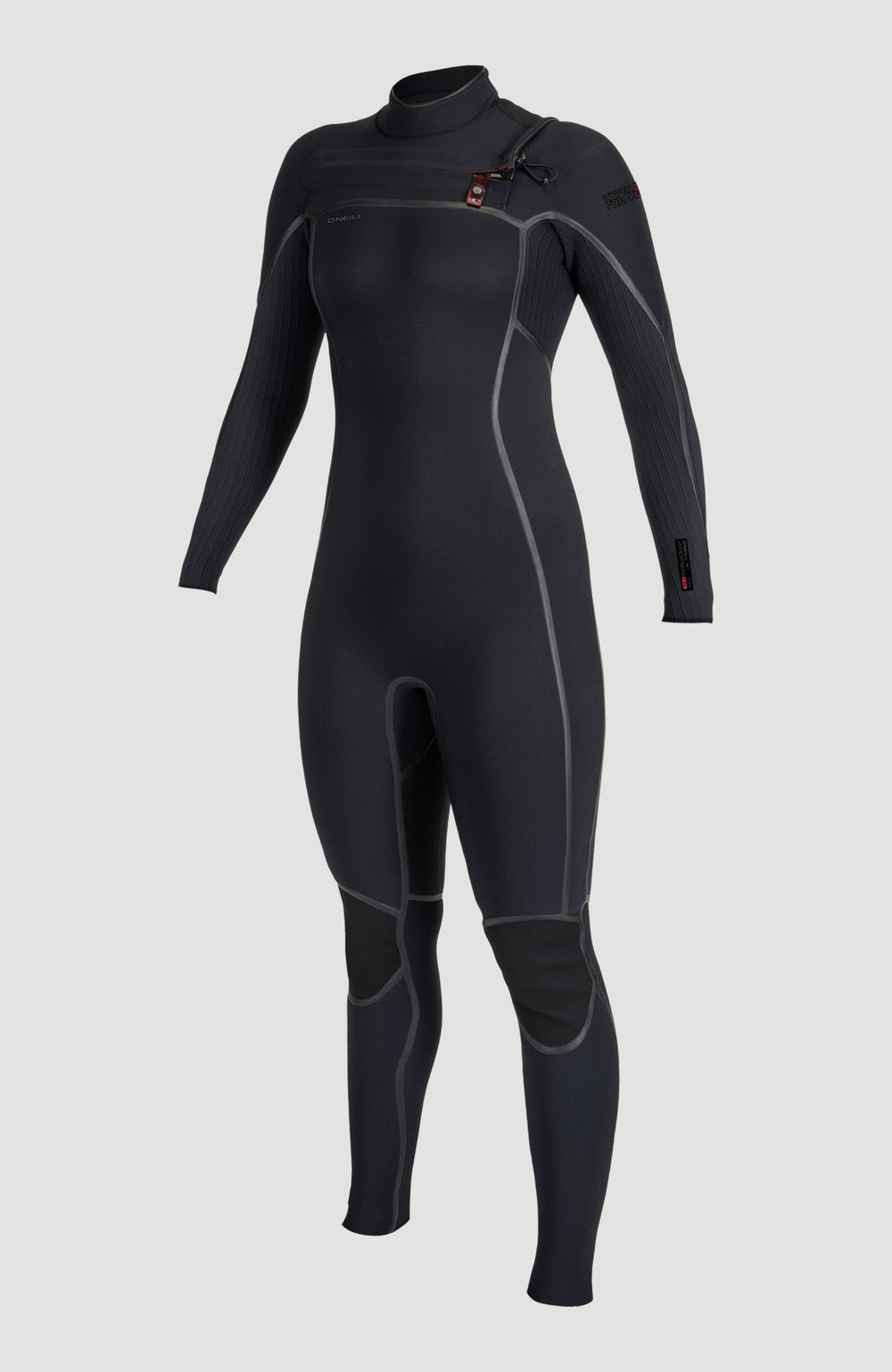Hyperfreak Fire 5/4mm+ Chest Zip Full Wetsuit BLACK/BLACK
