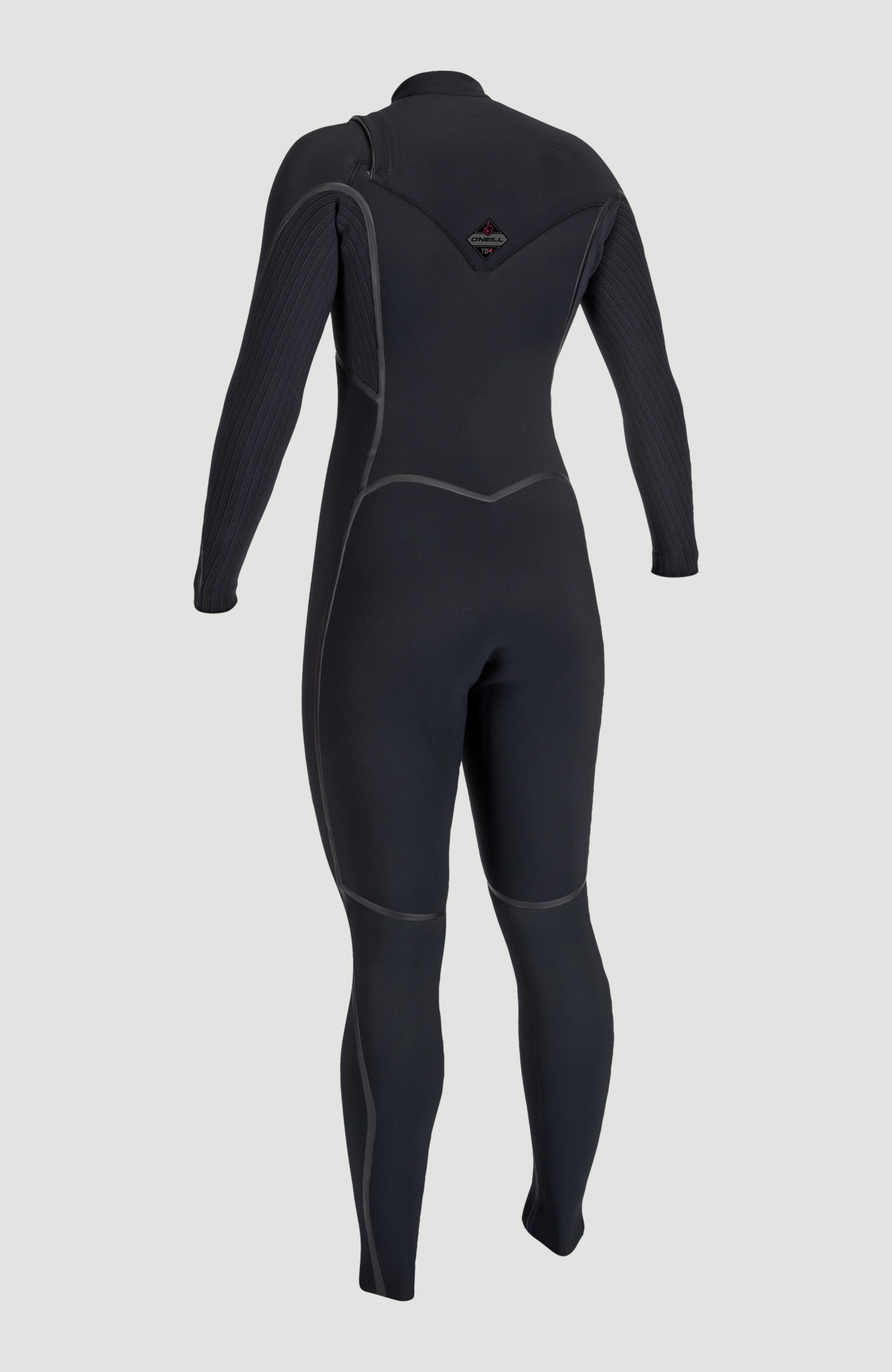 Hyperfreak Fire 5/4mm+ Chest Zip Full Wetsuit BLACK/BLACK