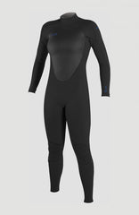 O'Neill Women Epic 4/3mm Back Zip Full Wetsuit Women – O'Neill A05 BLK/BLK/BLK