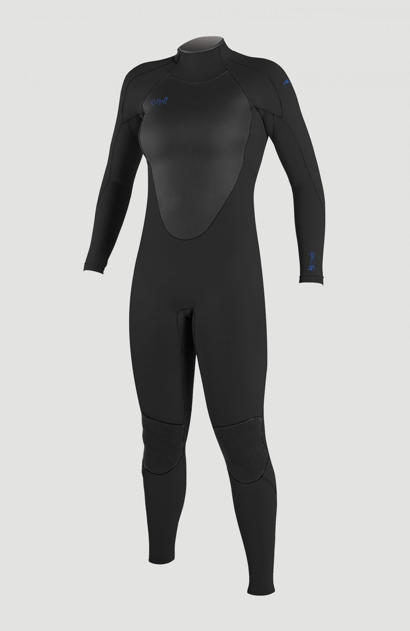 O'Neill Epic 3/2mm Back Zip Full Wetsuit Women – O'Neill A05 BLK/BLK/BLK