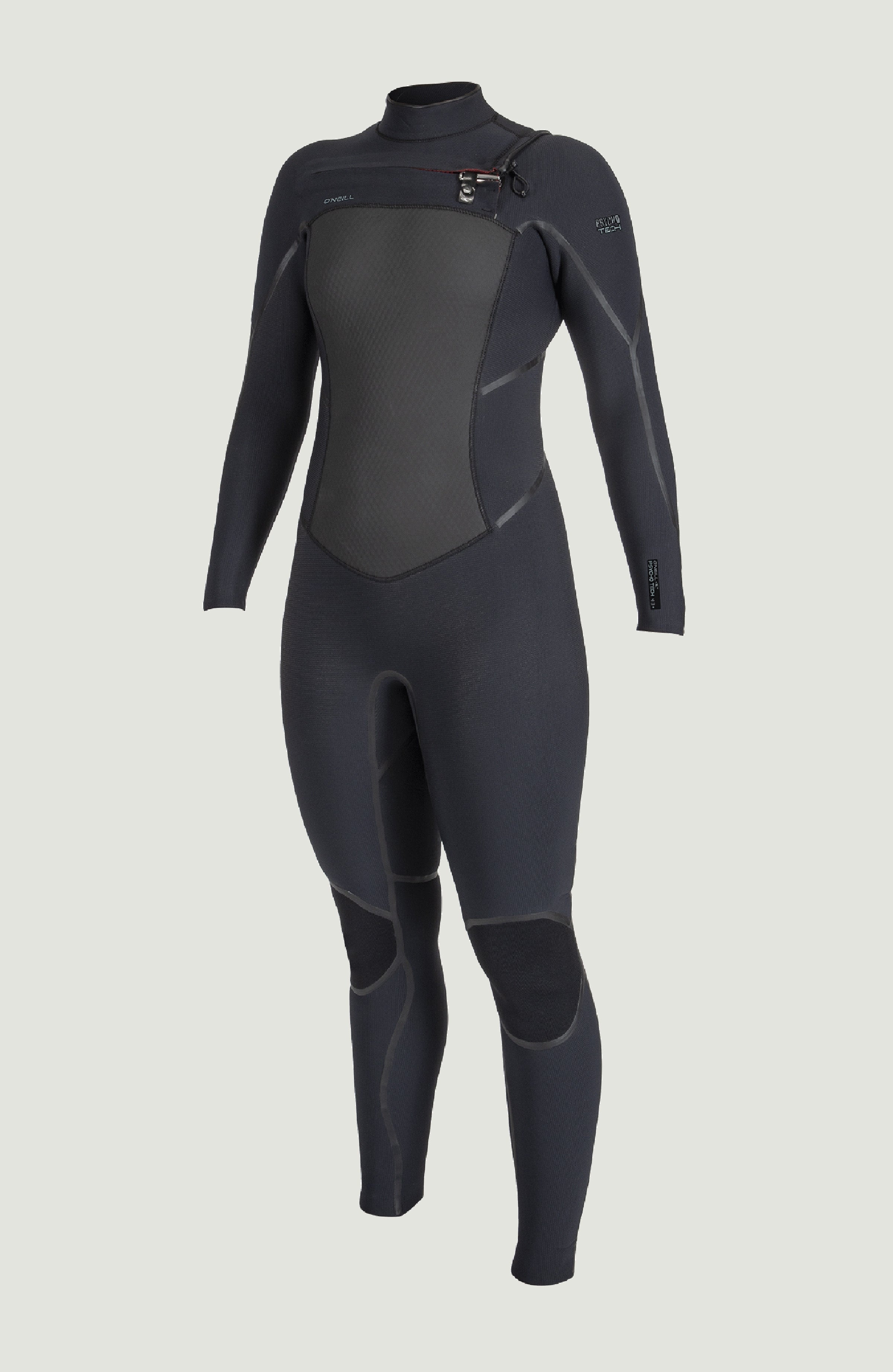 Psycho Tech 5/4mm Chest Zip Full Wetsuit BLACK/BLACK