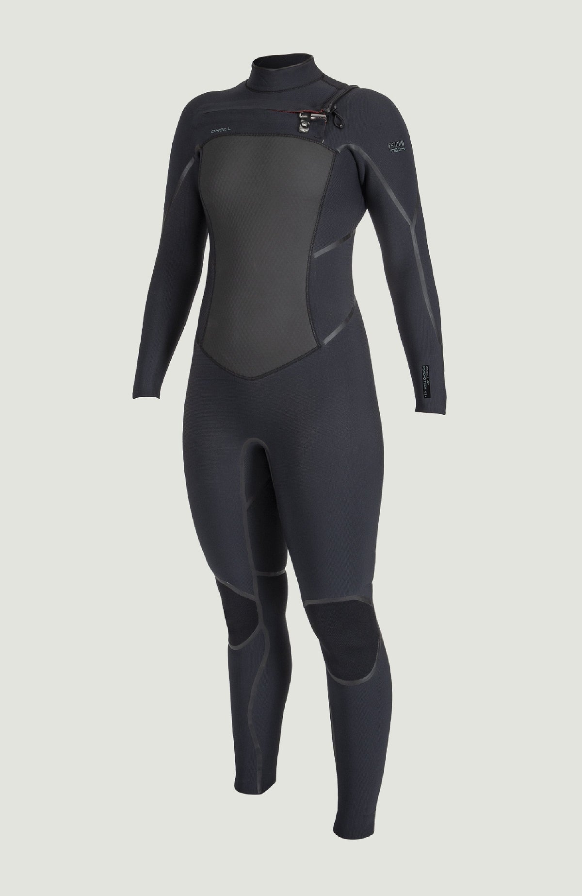 Psycho Tech 5/4mm Chest Zip Full Wetsuit BLACK/BLACK