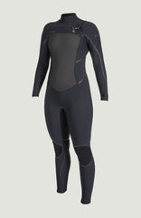 Psycho Tech 4/3mm Chest Zip Full Wetsuit BLACK/BLACK