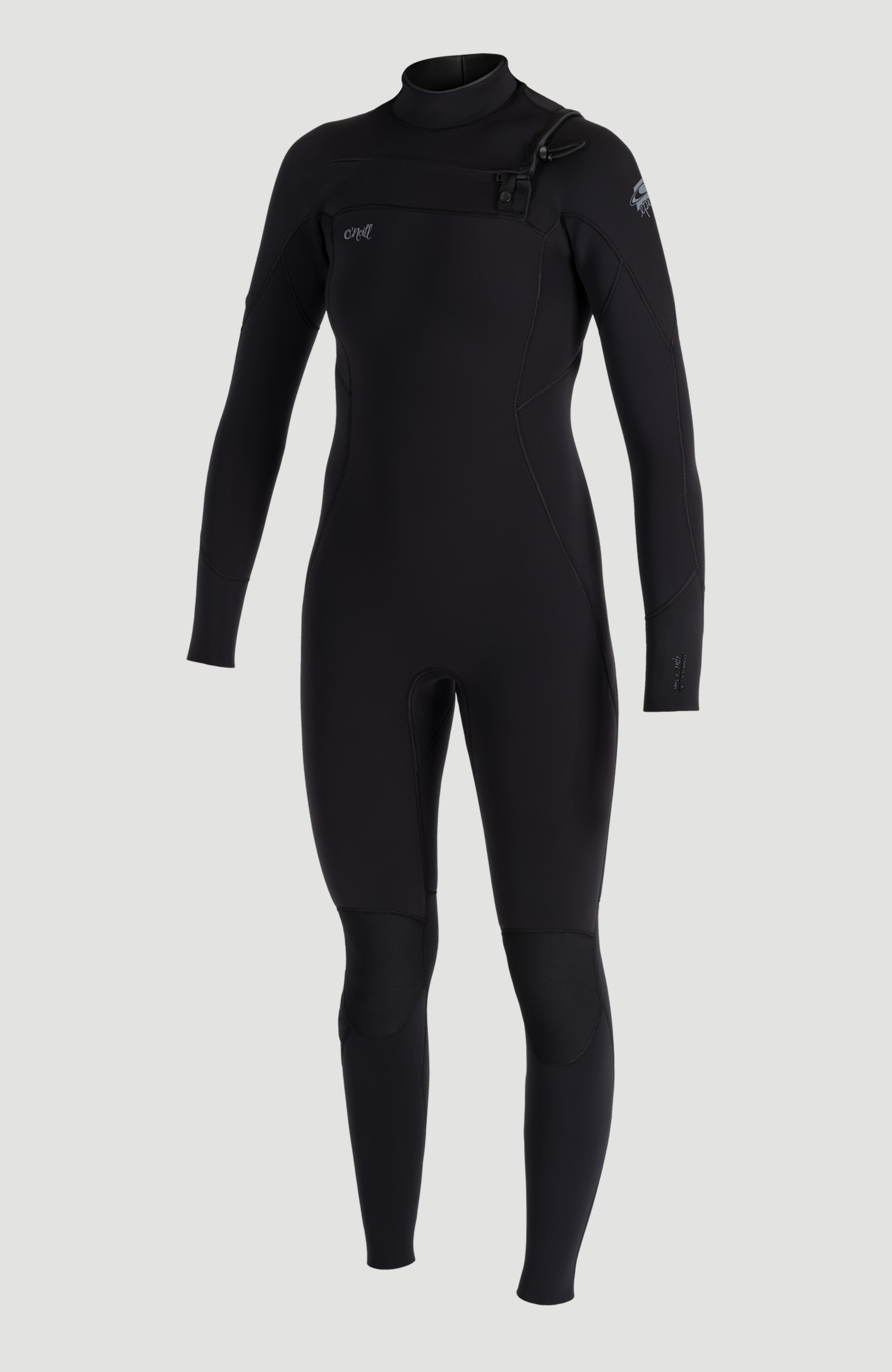 Epic 4/3mm Chest Zip Full Wetsuit A05 BLK/BLK/BLK