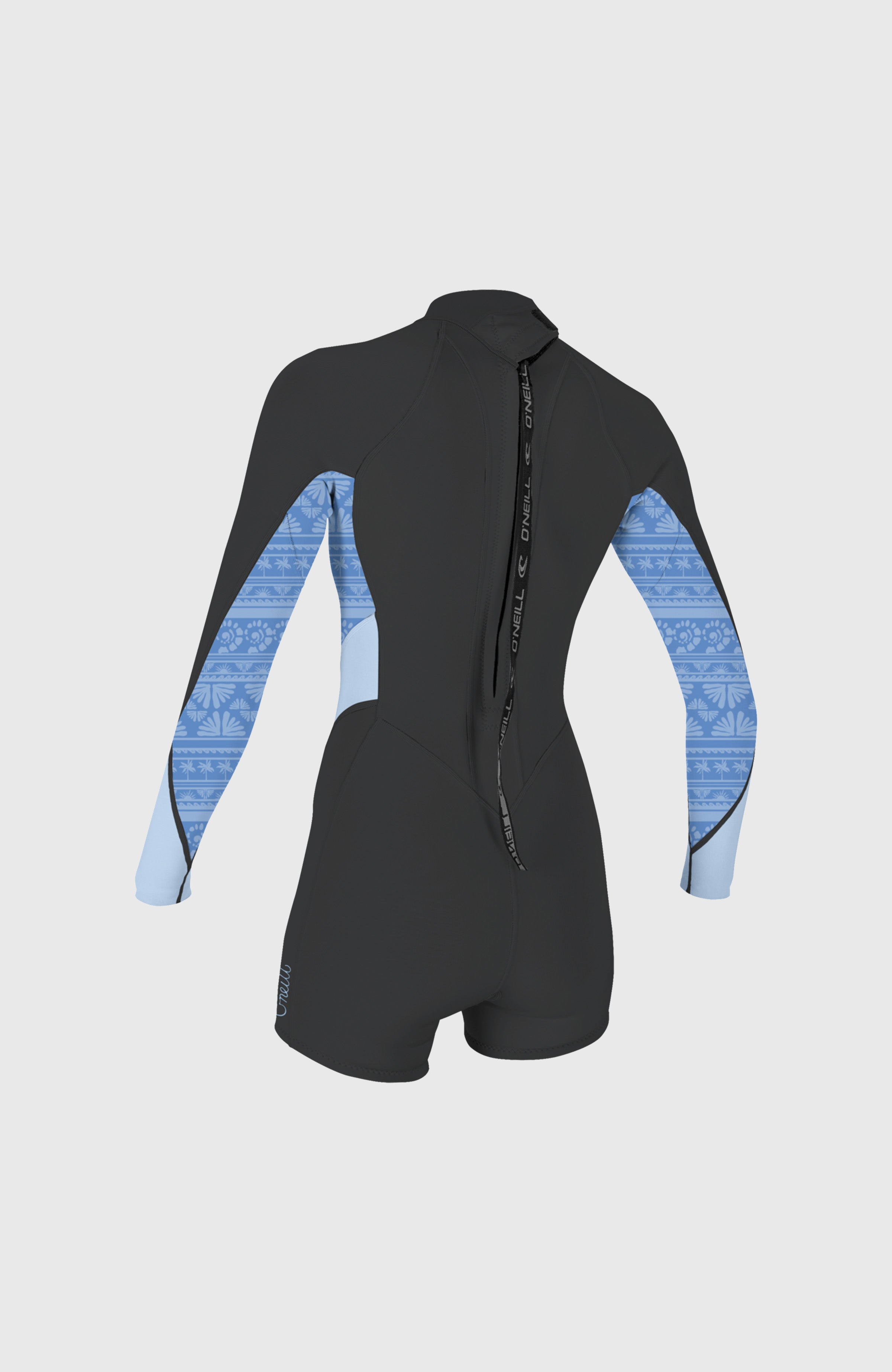 O'Neill Bahia 2/1mm Back Zip Longsleeve Spring Wetsuit Women – O'Neill TMPRDSTL/SURFABSTRT/CHAMBRYBLU