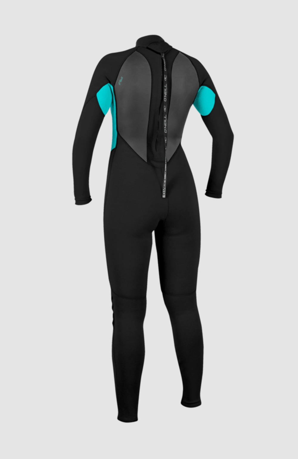 Reactor-2 3/2 Back Zip Full Wetsuit BLK/LTAQUA