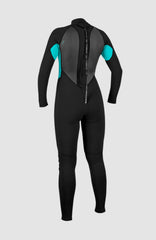 Reactor-2 3/2 Back Zip Full Wetsuit BLK/LTAQUA