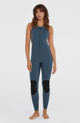 O'Neill Women Bahia 1.5mm Front Zip Sleeveless Full Wetsuit Women – O'Neill COPENBLU/PTDTRPCS/COPENBLU