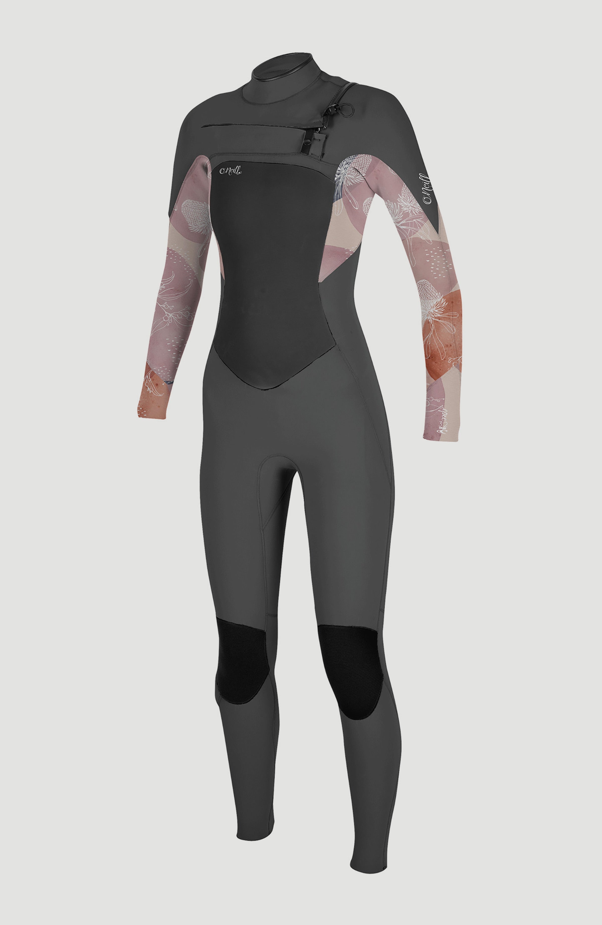 O'Neill Women Epic 4/3mm Chest Zip Full Wetsuit Women – O'Neill GRAPHITE/DESERT BLOOM