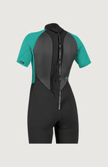 O'Neill Reactor-2 2mm Back Zip Shortsleeve Spring Wetsuit Women – O'Neill BLK/LTAQUA