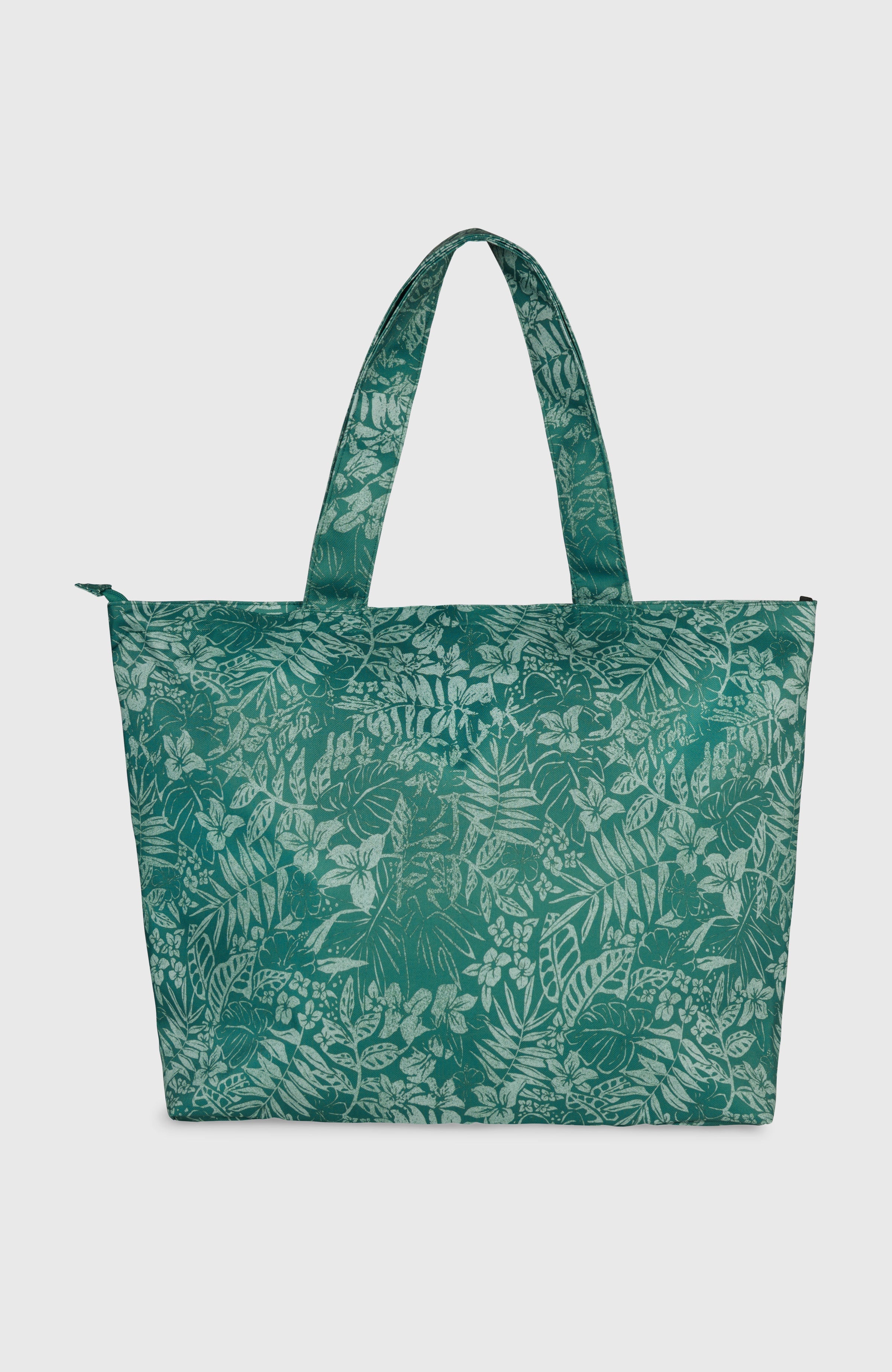 Coastal Print Tote Bag Green Island Sky