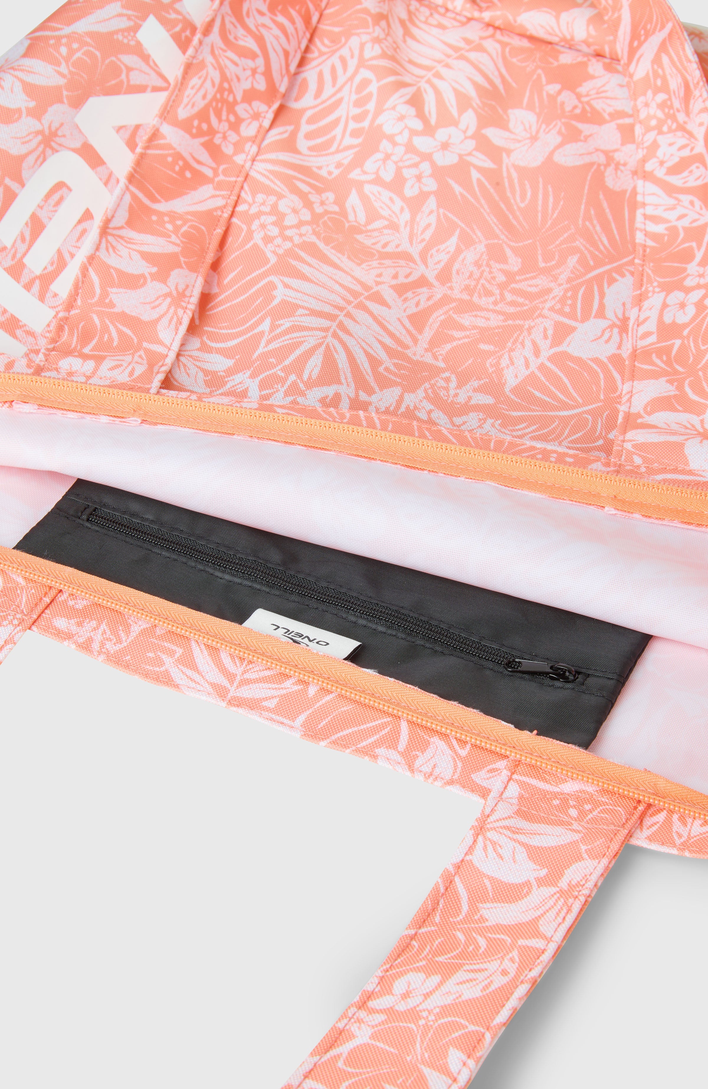 Coastal Print Tote Bag Peach Island Sky