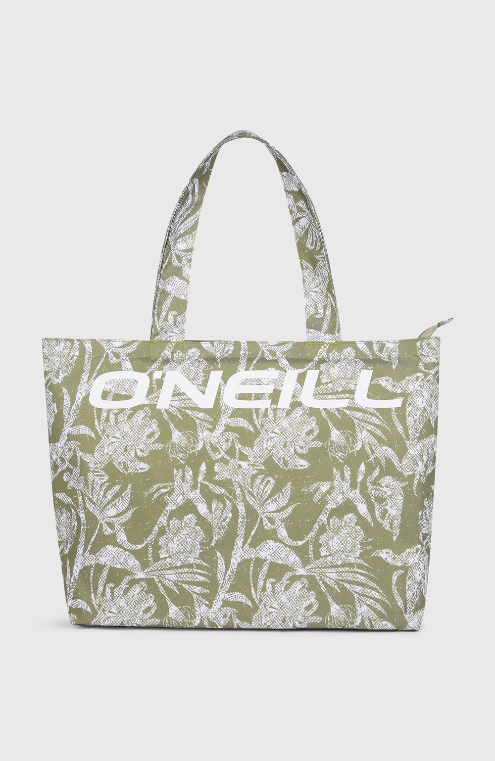 Coastal Print Tote Bag Green Textured Jungle