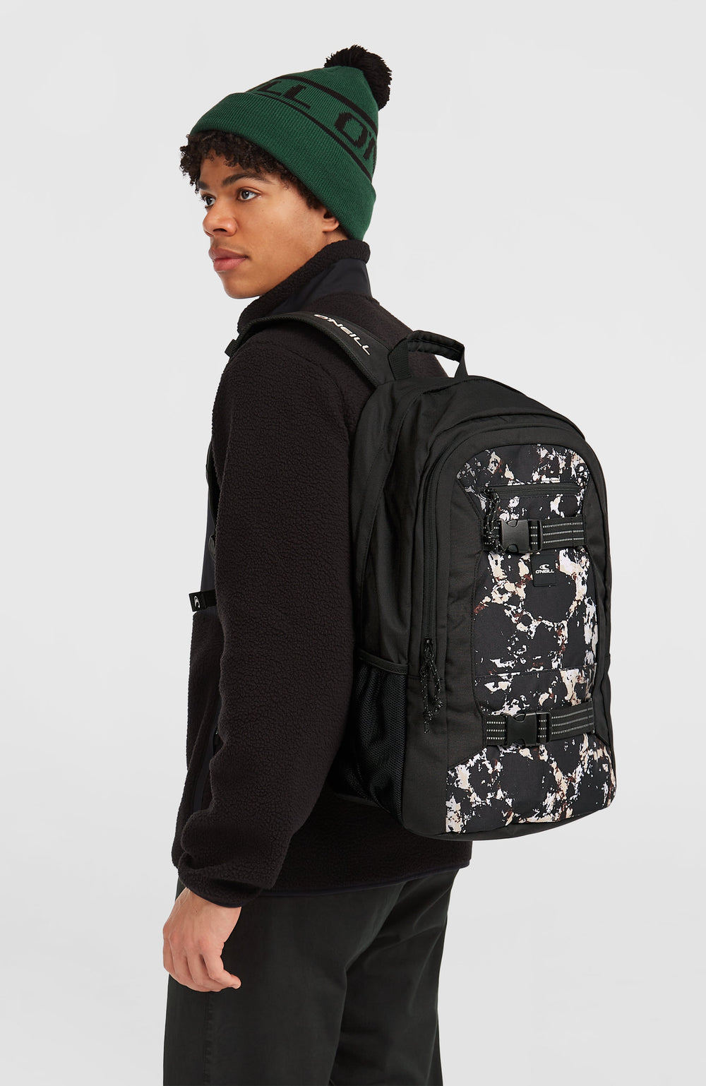 Boarder Backpack Black/Beige Quarry