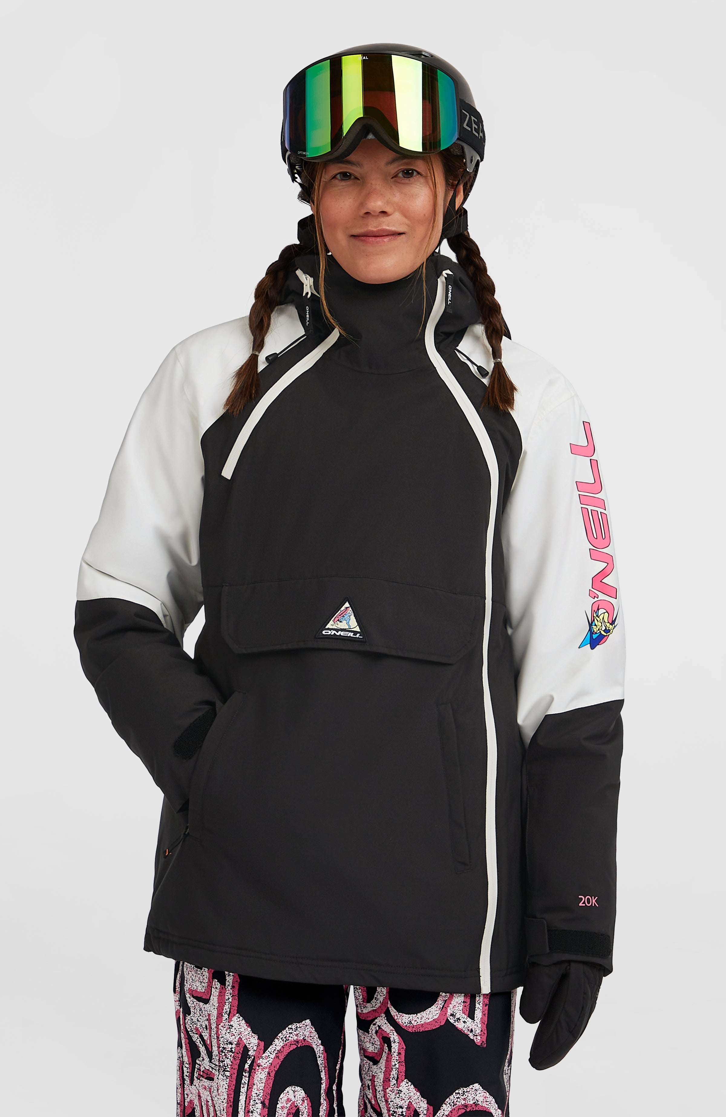 FWC'Play Asymmetric Snow Jacket Black Out Colour Block