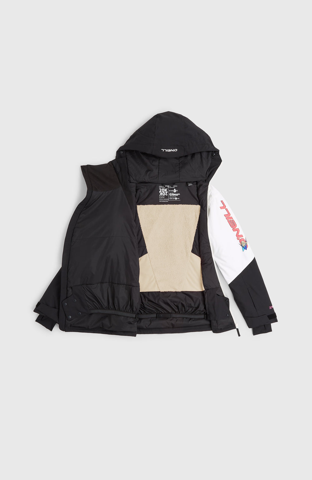 FWC'Play Asymmetric Snow Jacket Black Out Colour Block