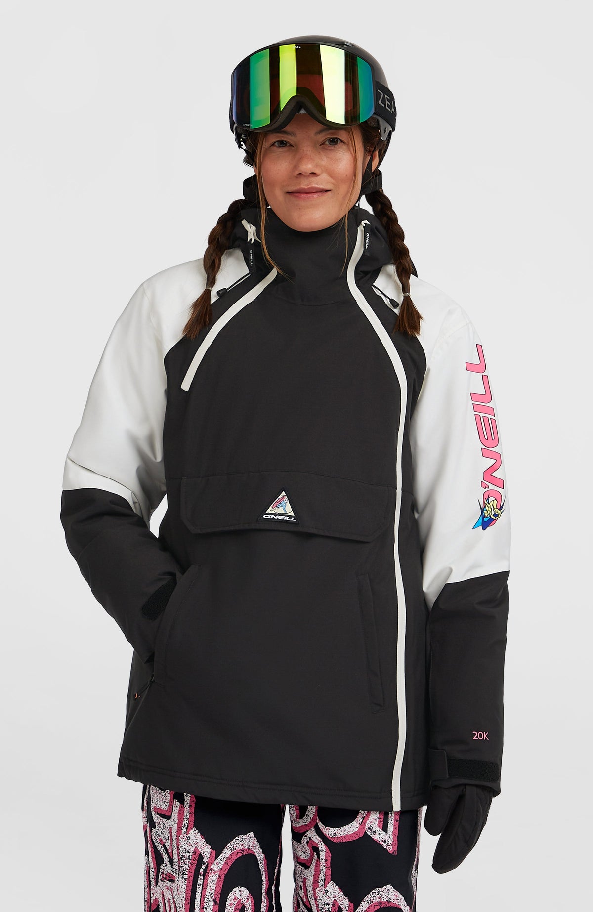 FWC'Play Asymmetric Snow Jacket Black Out Colour Block