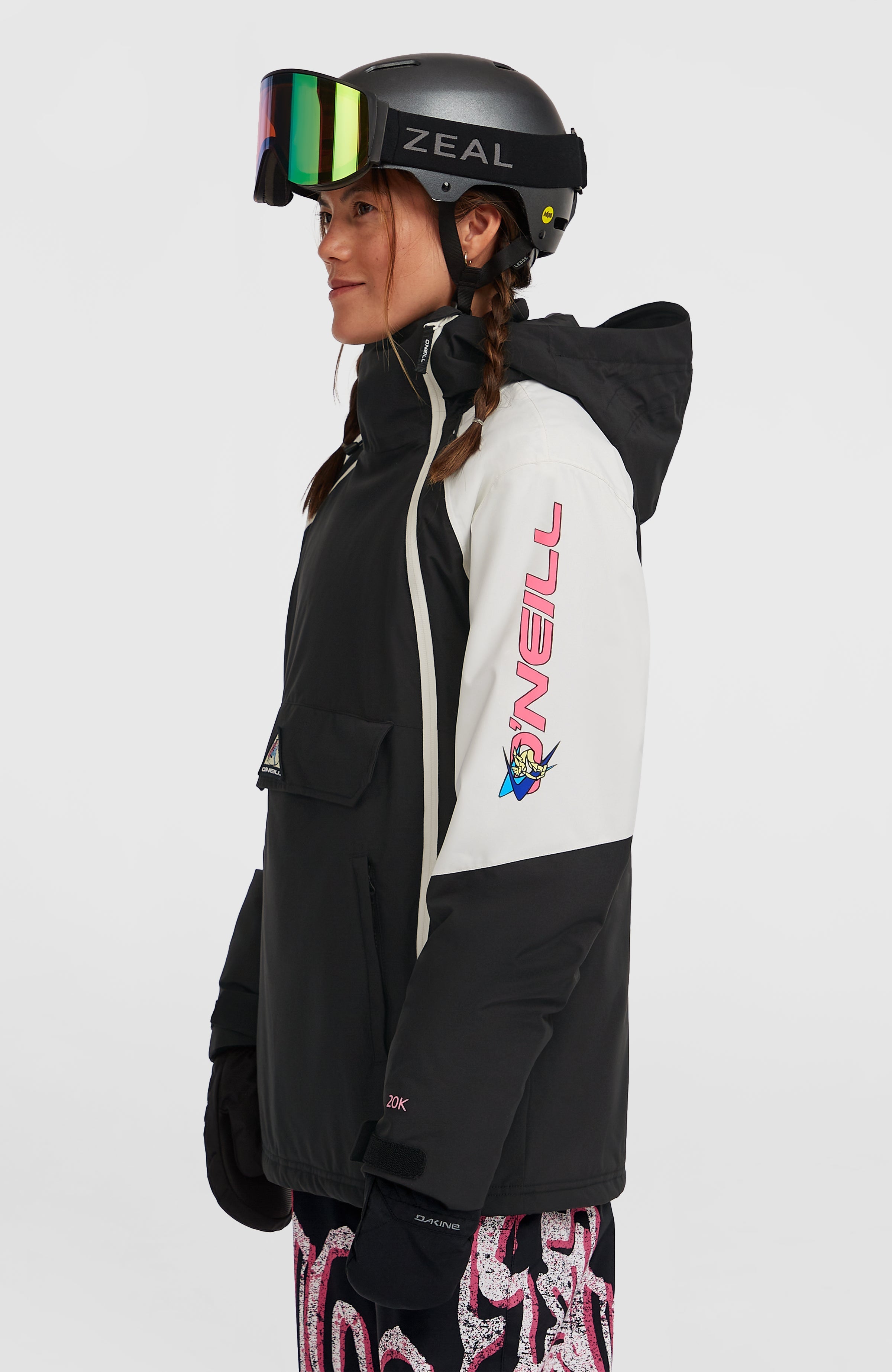 FWC'Play Asymmetric Snow Jacket Black Out Colour Block