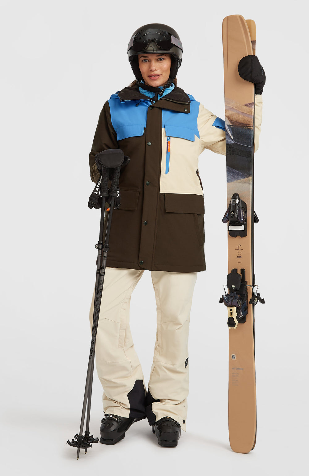 FWC'Peak Pro Snow Jacket Blue Poppy Colour Block