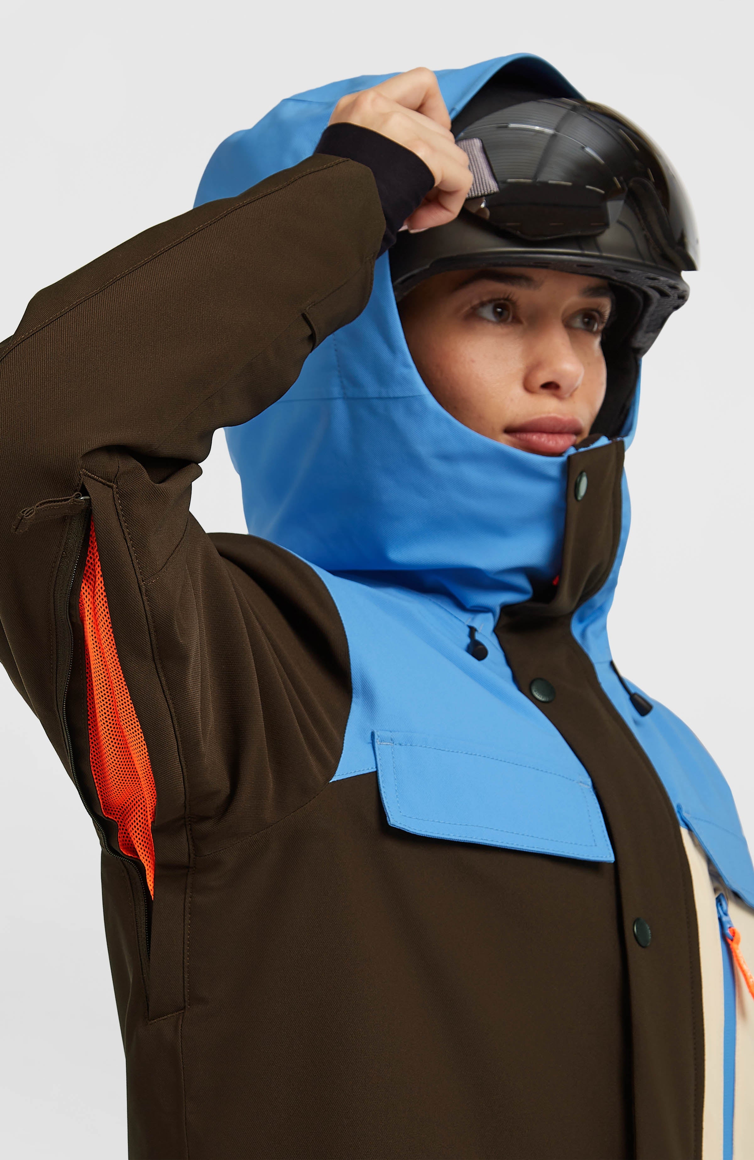 FWC'Peak Pro Snow Jacket Blue Poppy Colour Block