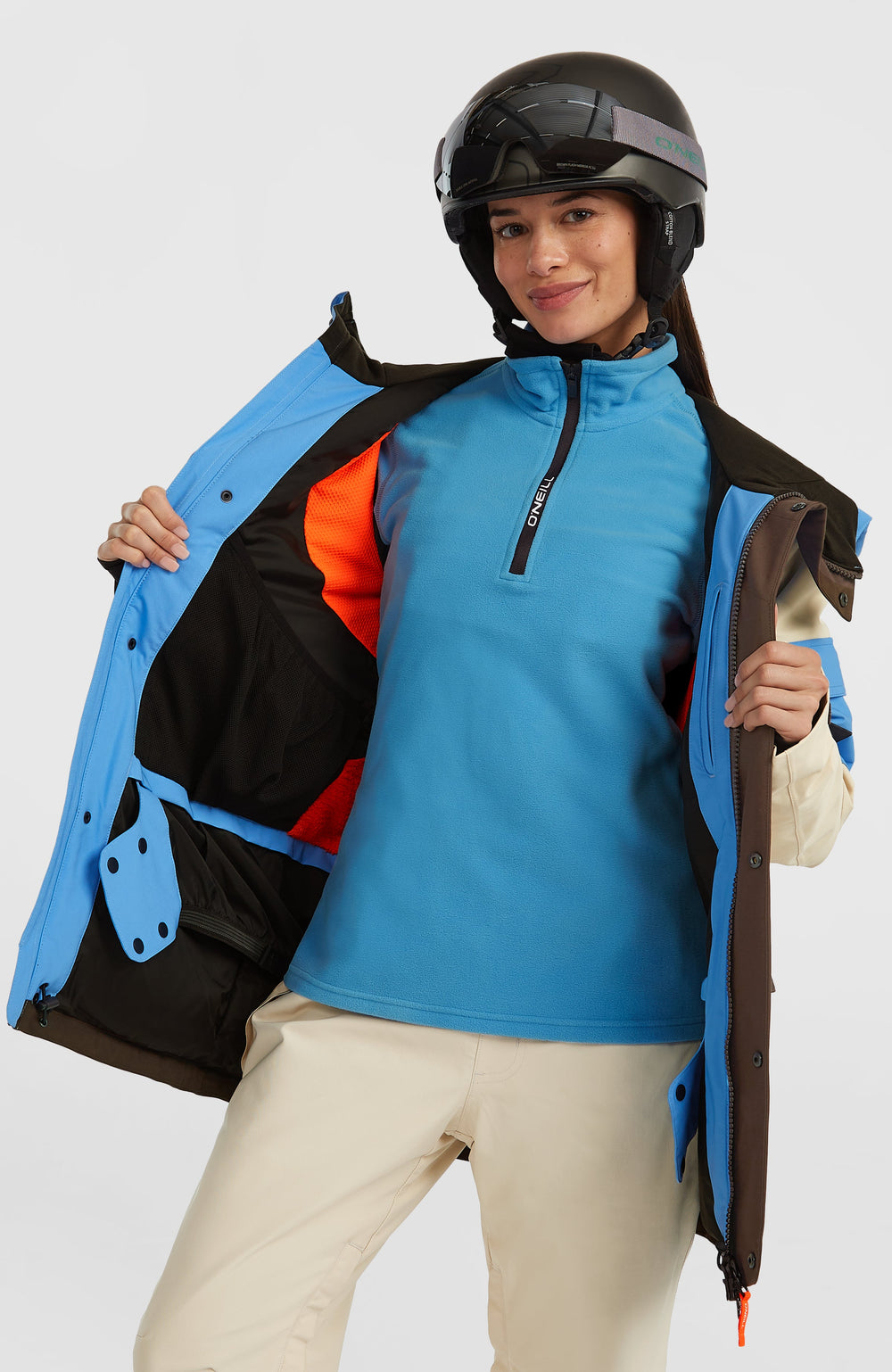 FWC'Peak Pro Snow Jacket Blue Poppy Colour Block