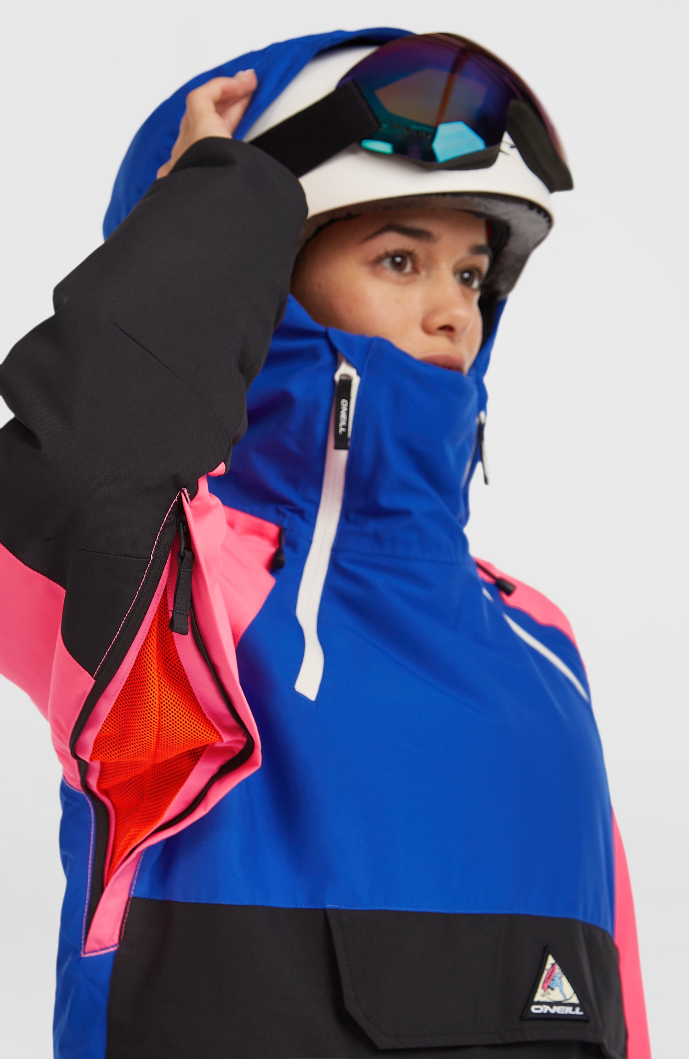 FWC'Play Asymmetric Snow Jacket Active Blue Colour Block