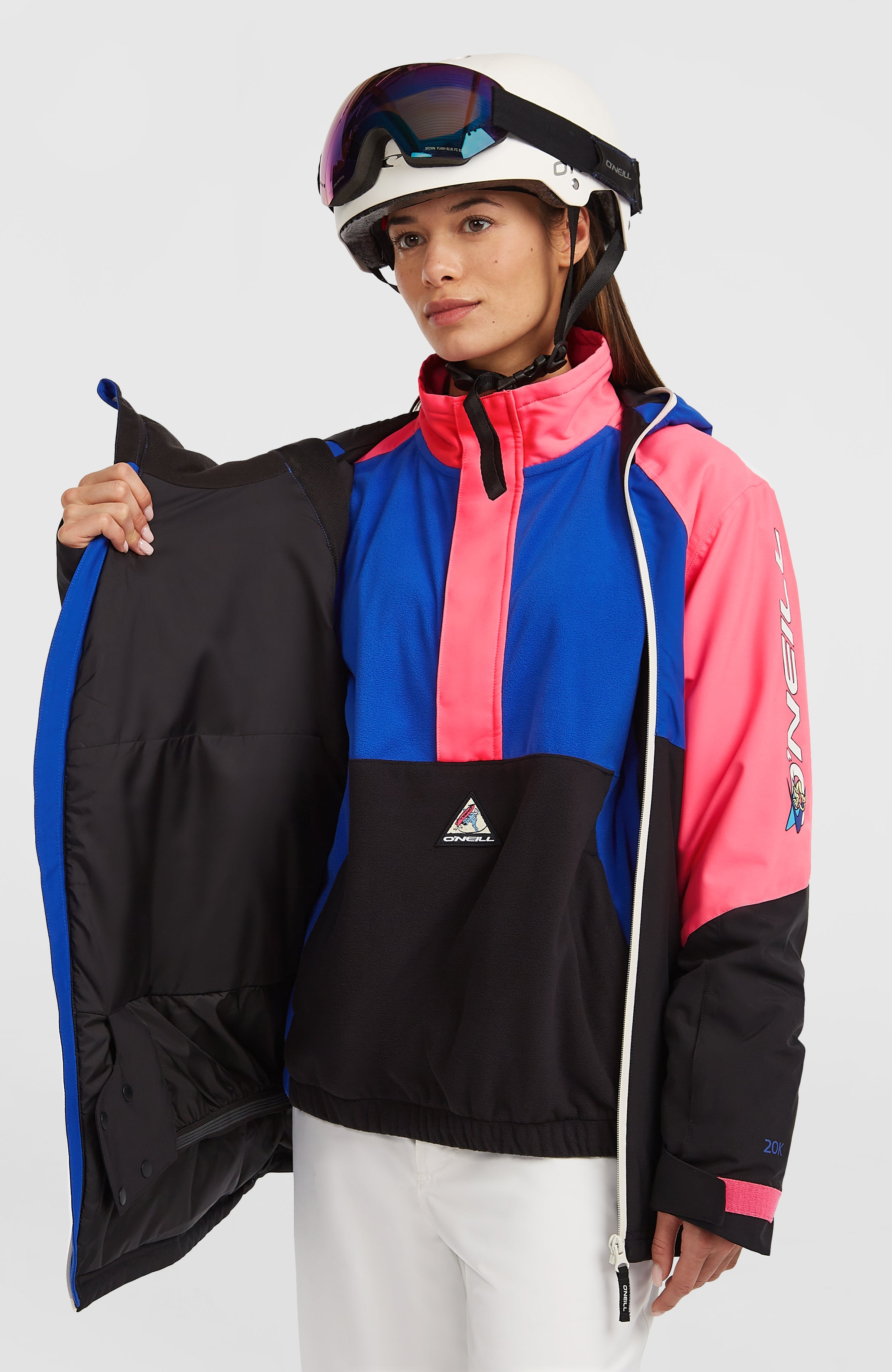 FWC'Play Asymmetric Snow Jacket Active Blue Colour Block