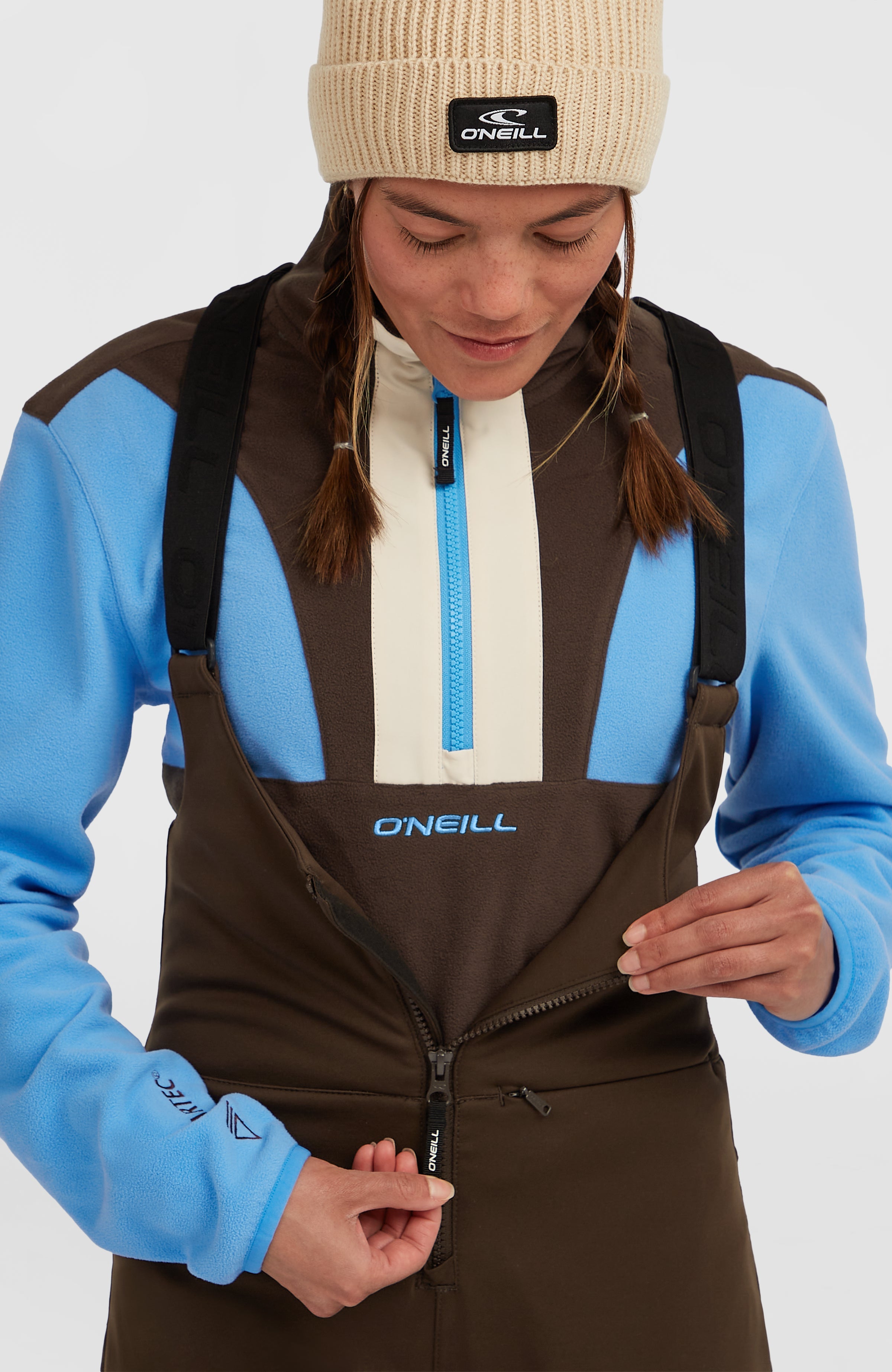 FWC'Cruz Softshell Suspender Snow Pants Coffee Bean