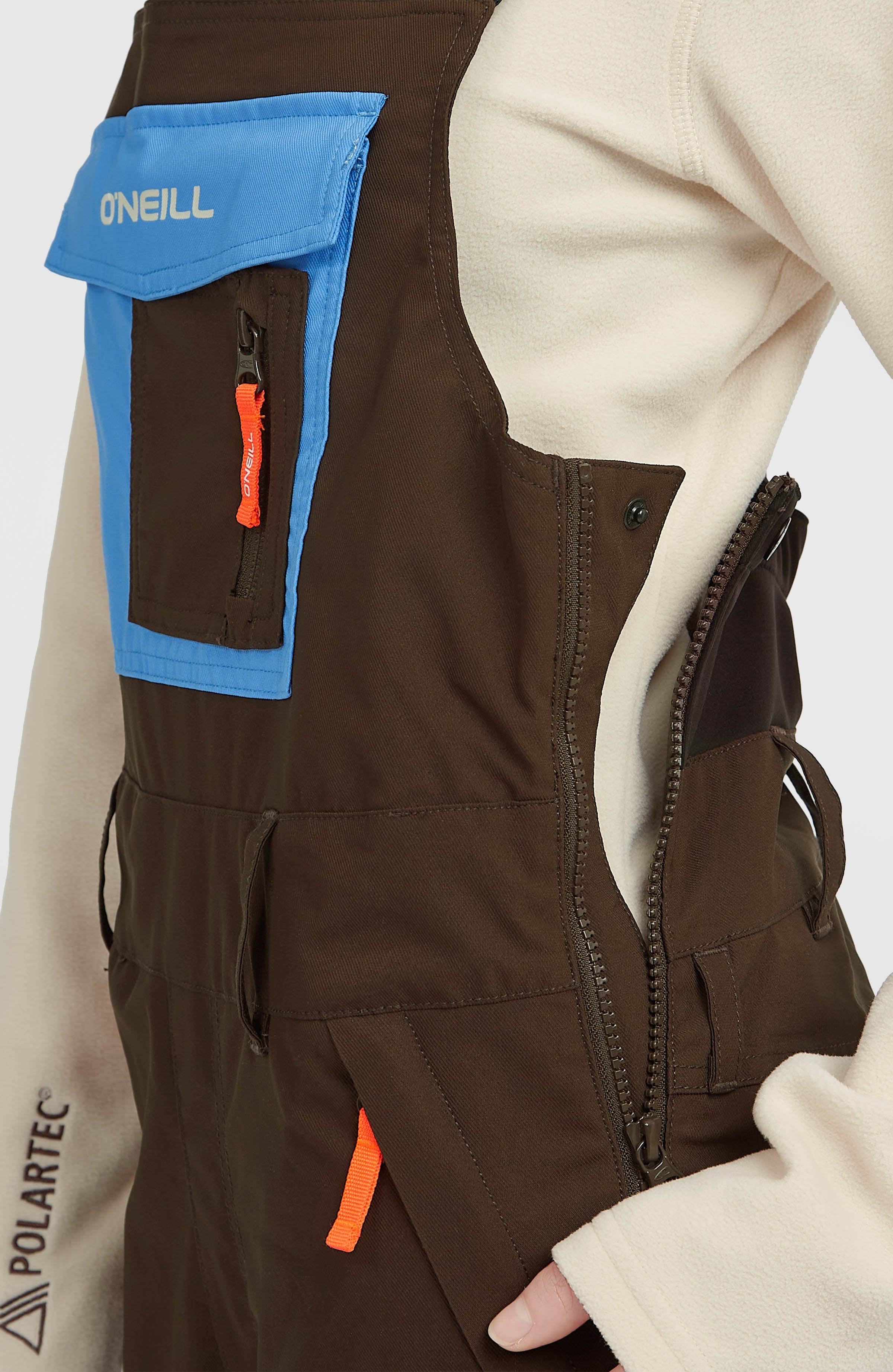 FWC'Peak Bib Snow Pants Coffee Bean Colour Block