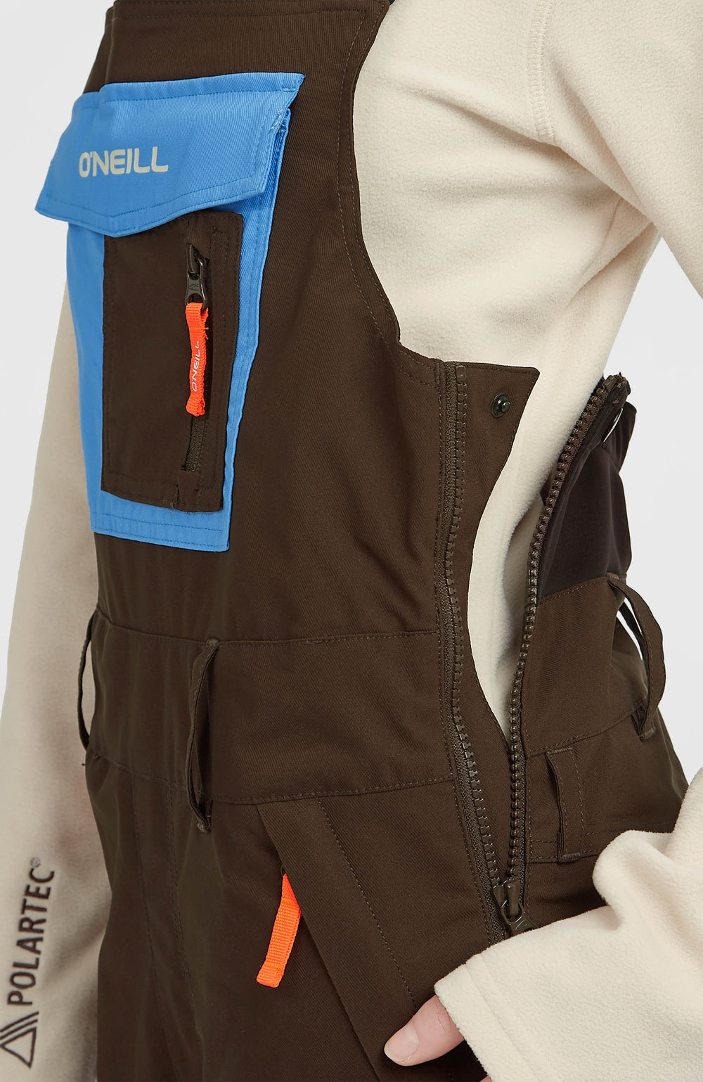 FWC'Peak Bib Snow Pants Coffee Bean Colour Block