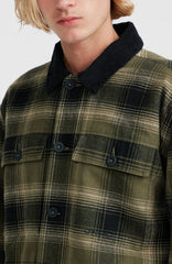Fleece-Lined Jacket Green Check Small