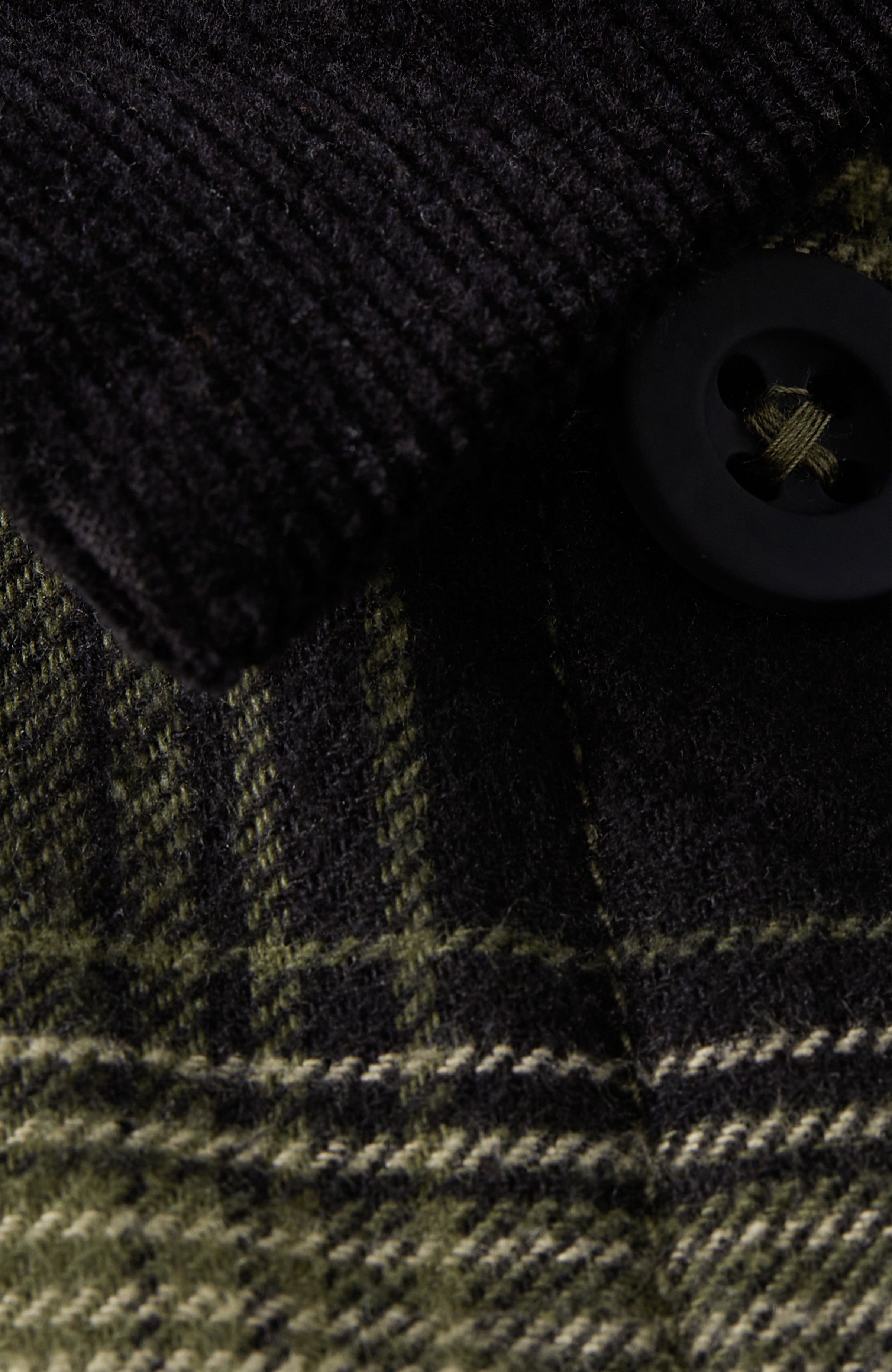 Fleece-Lined Jacket Green Check Small