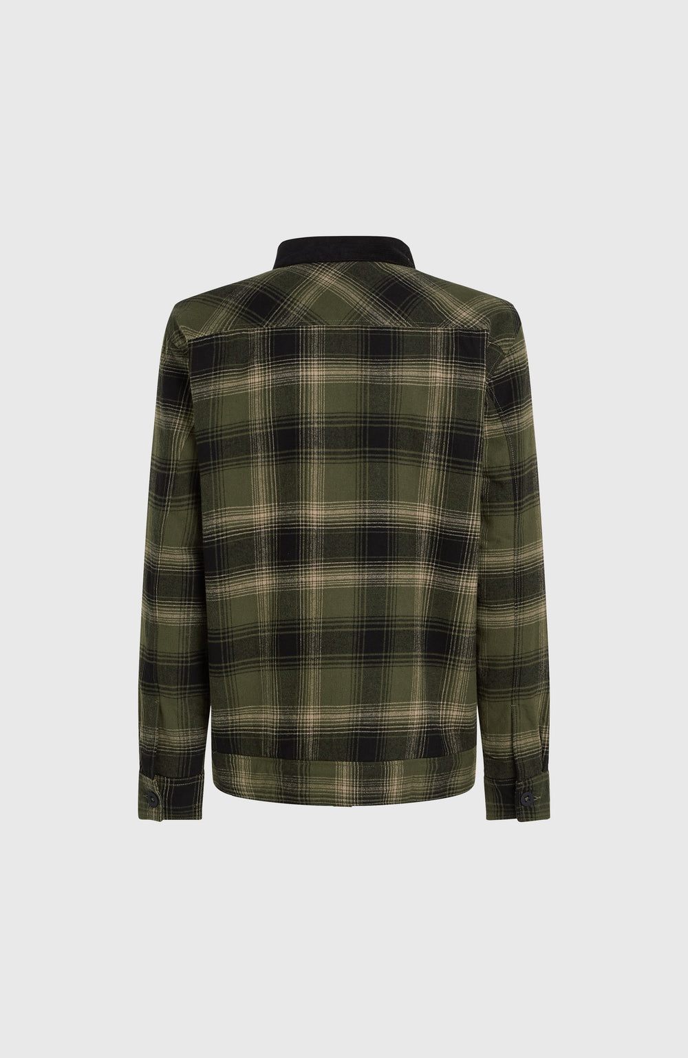 Fleece-Lined Jacket Green Check Small
