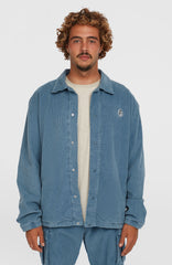 Cord Coach Jacket Copen Blue