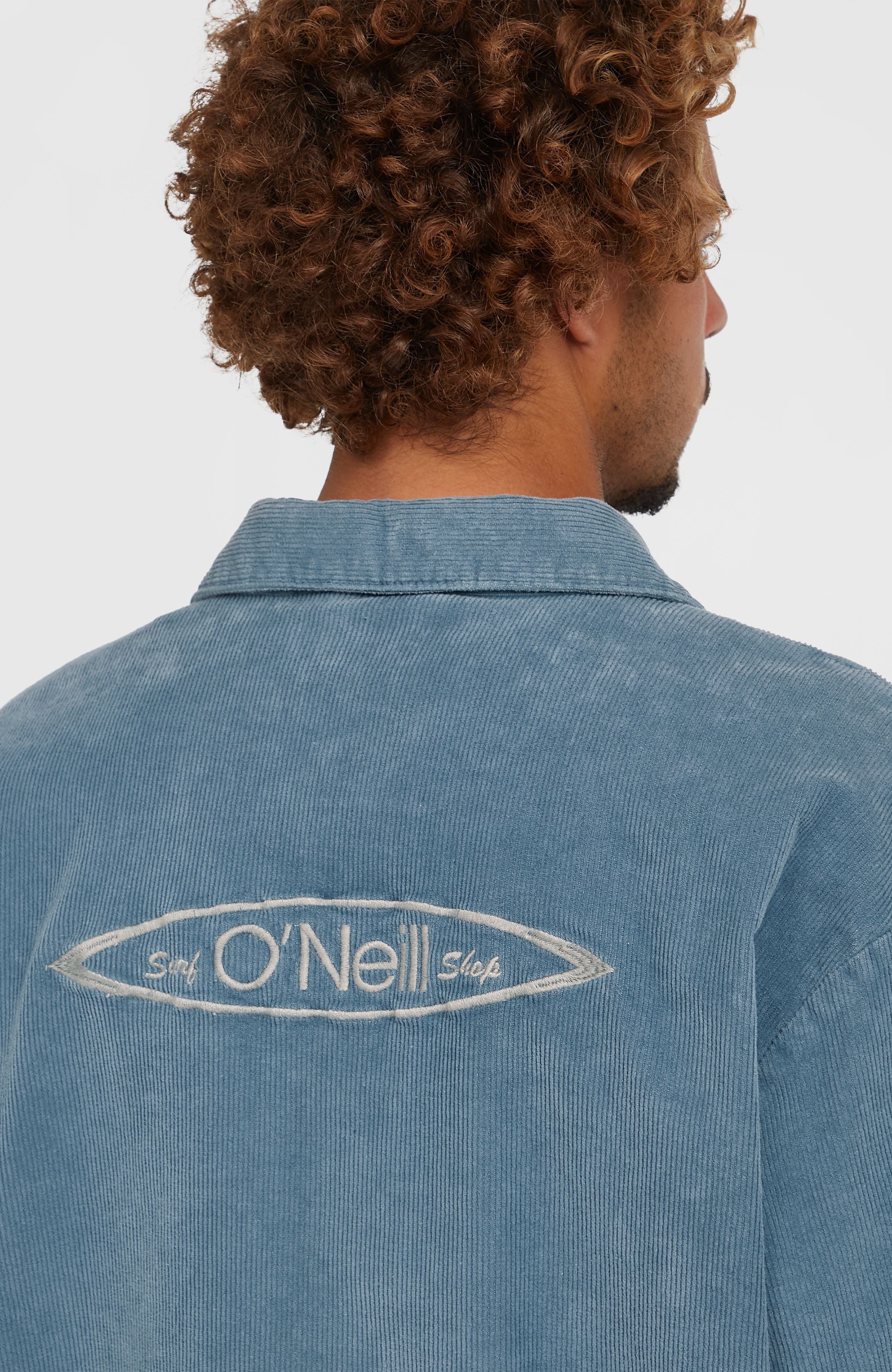 Cord Coach Jacket Copen Blue
