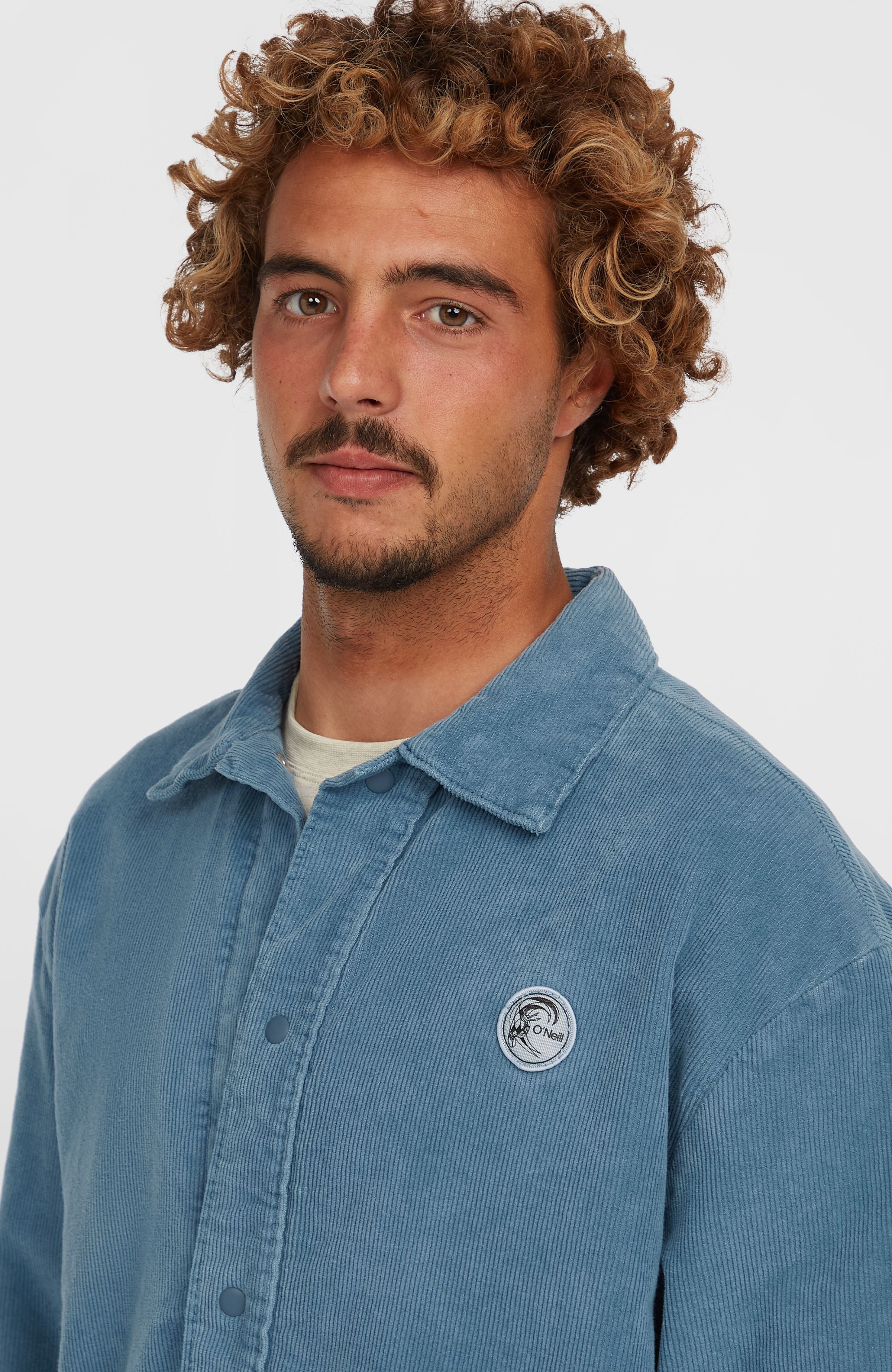 Cord Coach Jacket Copen Blue