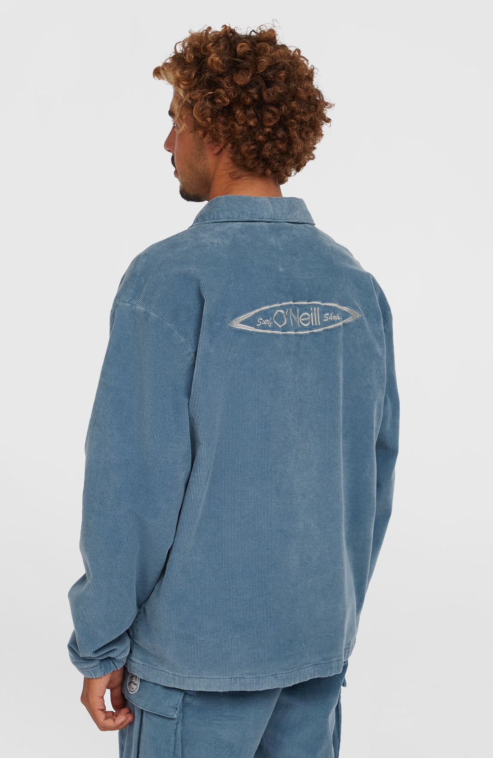 Cord Coach Jacket Copen Blue