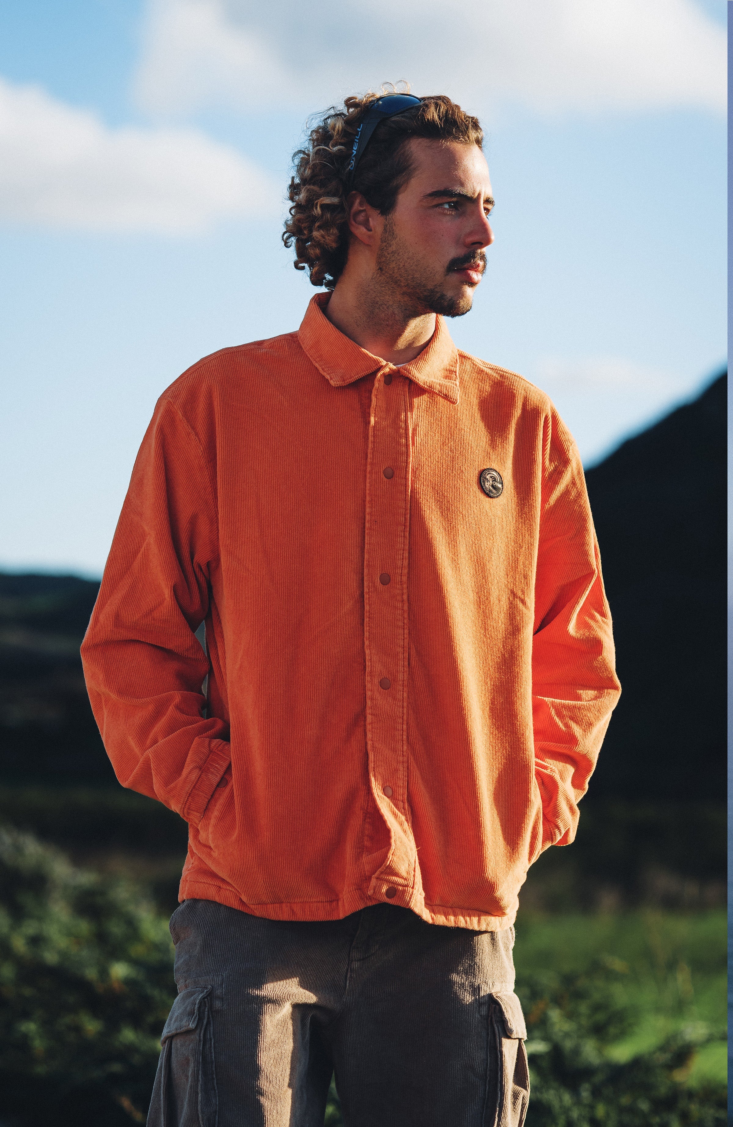 Cord Coach Jacket Cinnamon Stick