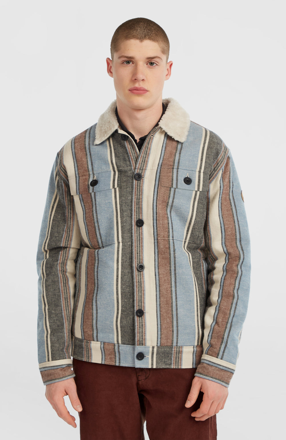 O'Riginals Fleece-Lined Jacket Blue Vintage O'Neill Stripe