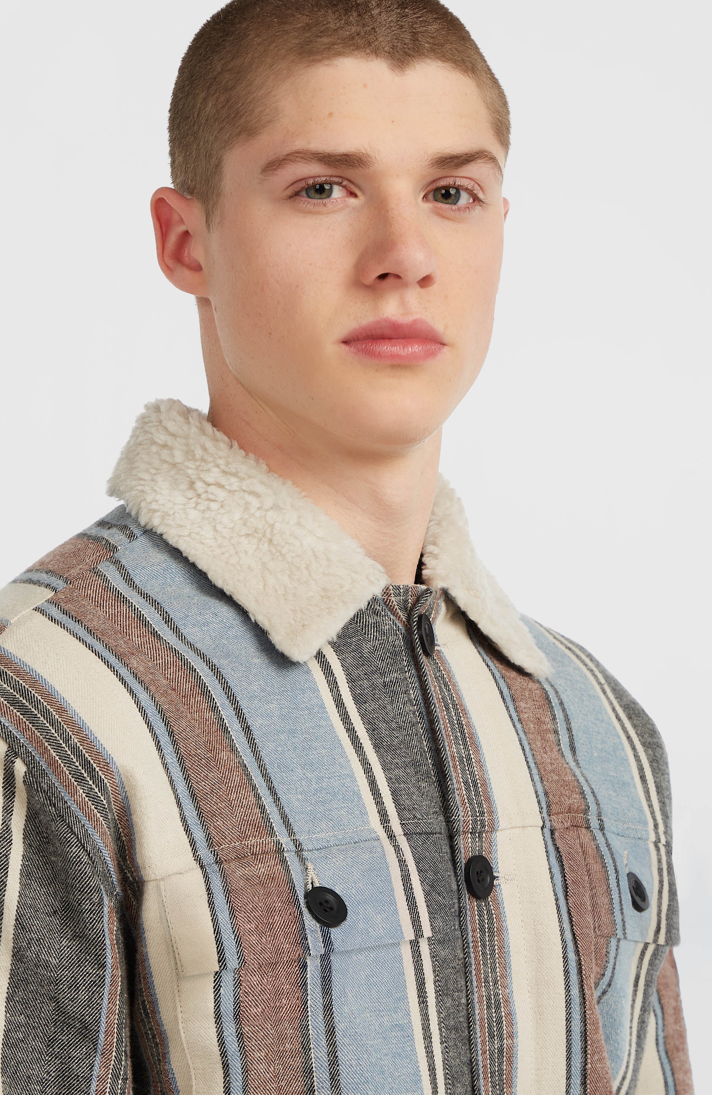 O'Riginals Fleece-Lined Jacket Blue Vintage O'Neill Stripe
