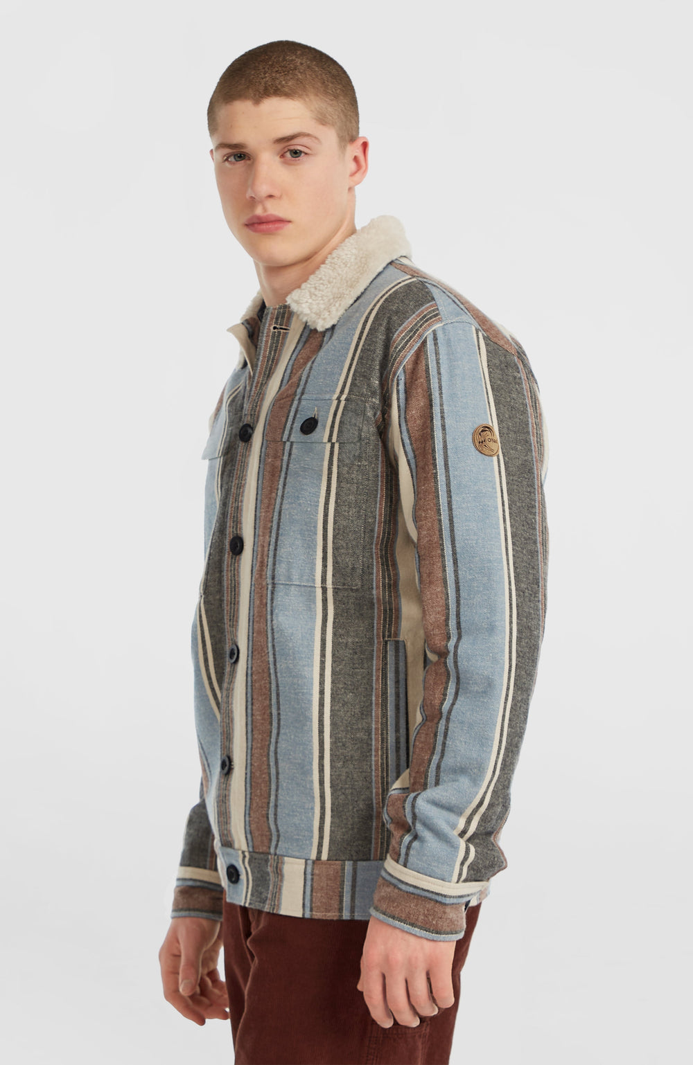 O'Riginals Fleece-Lined Jacket Blue Vintage O'Neill Stripe