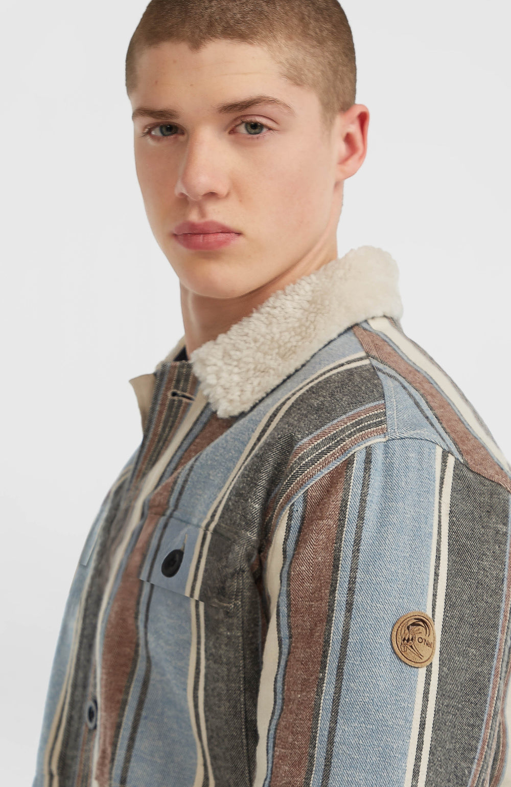 O'Riginals Fleece-Lined Jacket Blue Vintage O'Neill Stripe