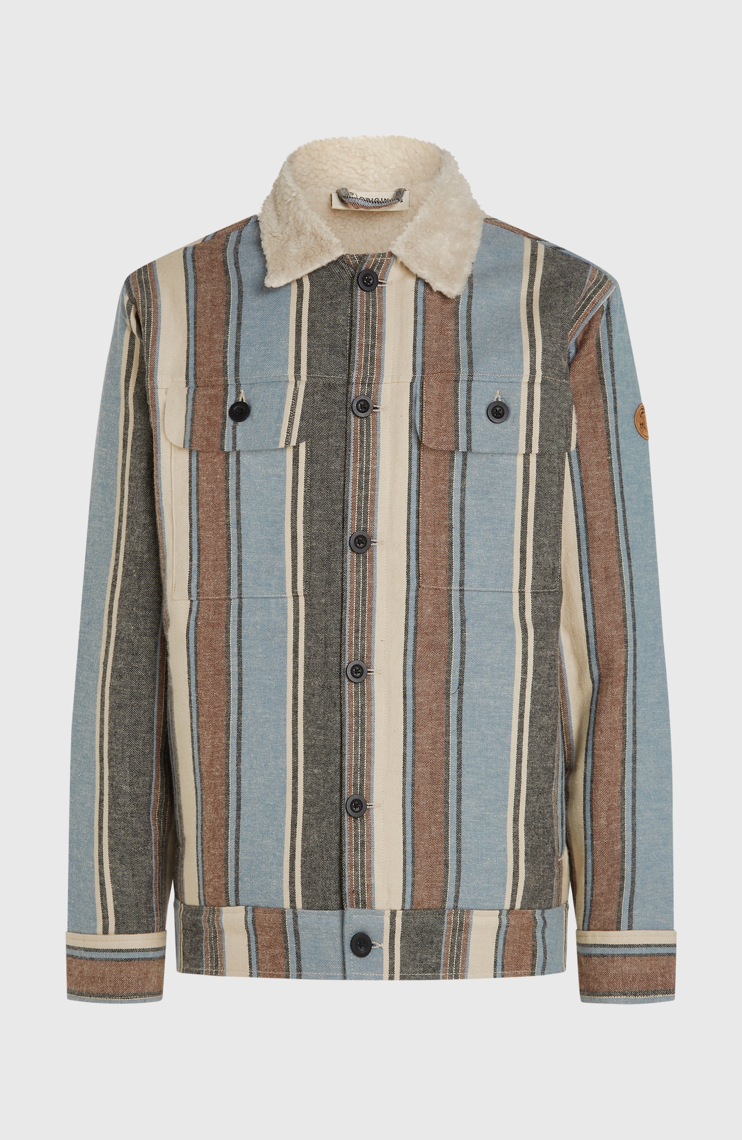 O'Riginals Fleece-Lined Jacket Blue Vintage O'Neill Stripe