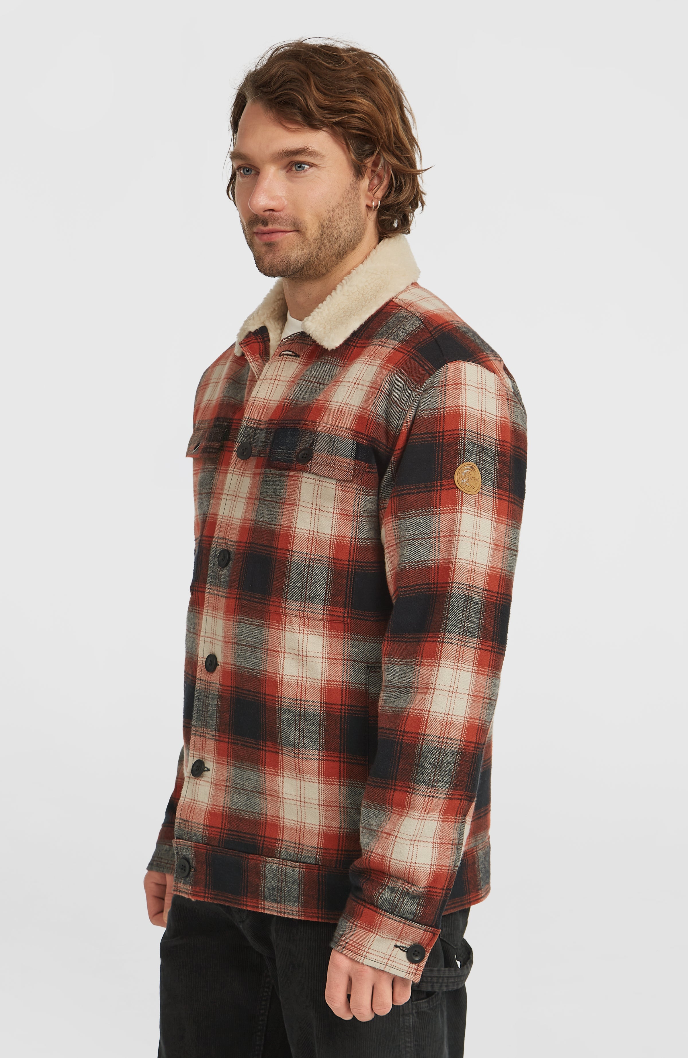 O'Riginals Fleece-Lined Jacket Bonfire Check