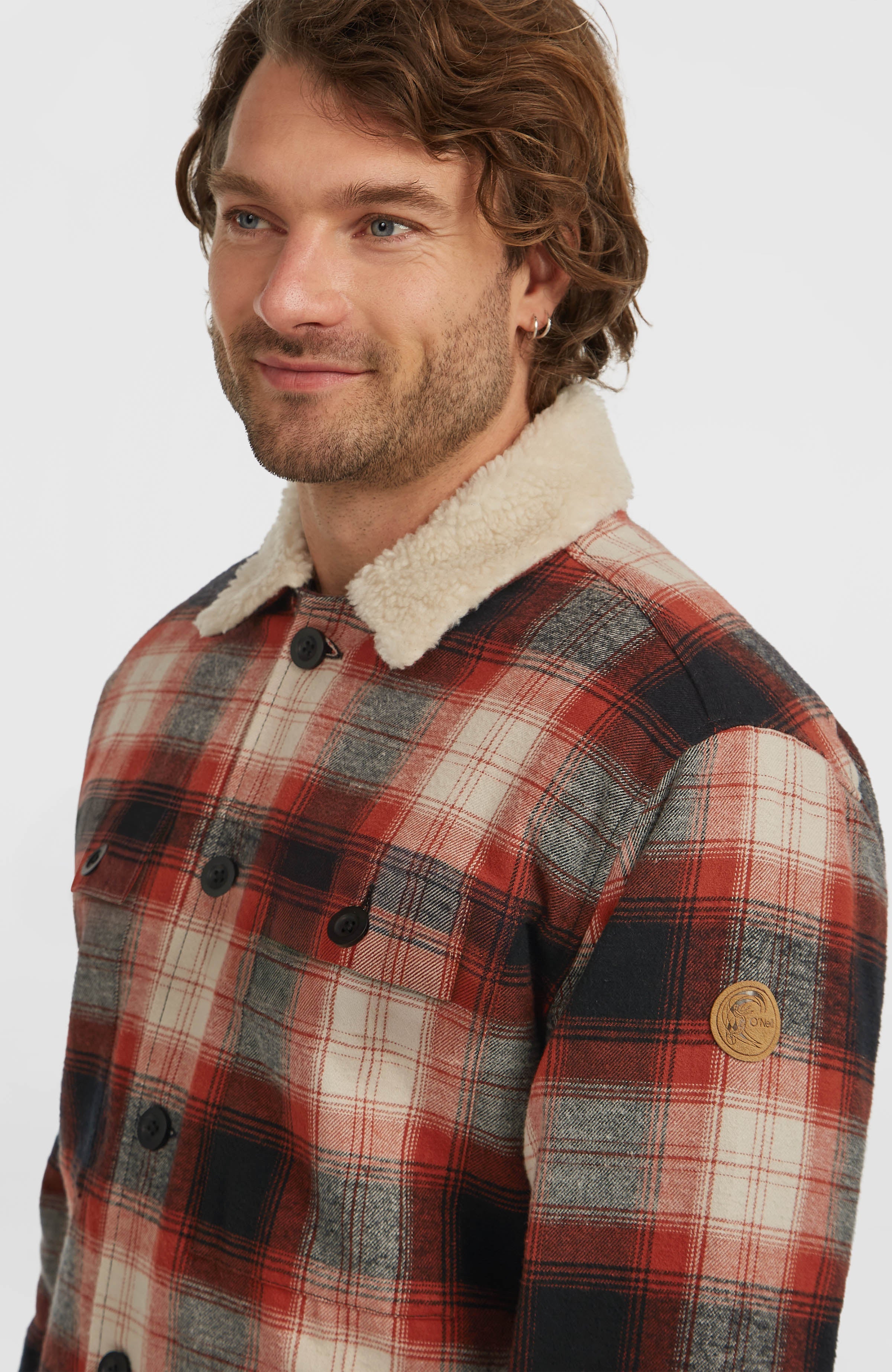 O'Riginals Fleece-Lined Jacket Bonfire Check