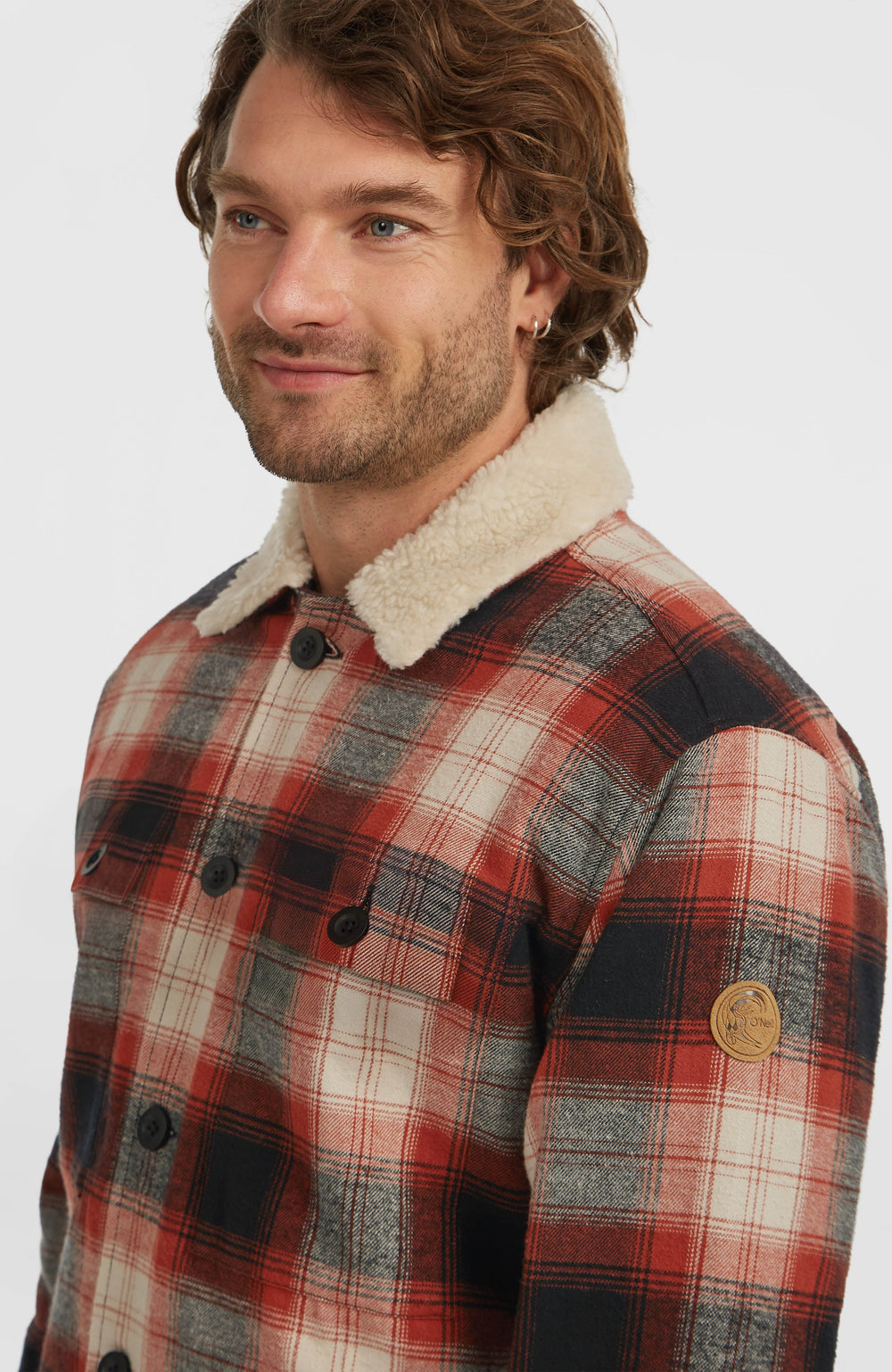 O'Riginals Fleece-Lined Jacket Bonfire Check