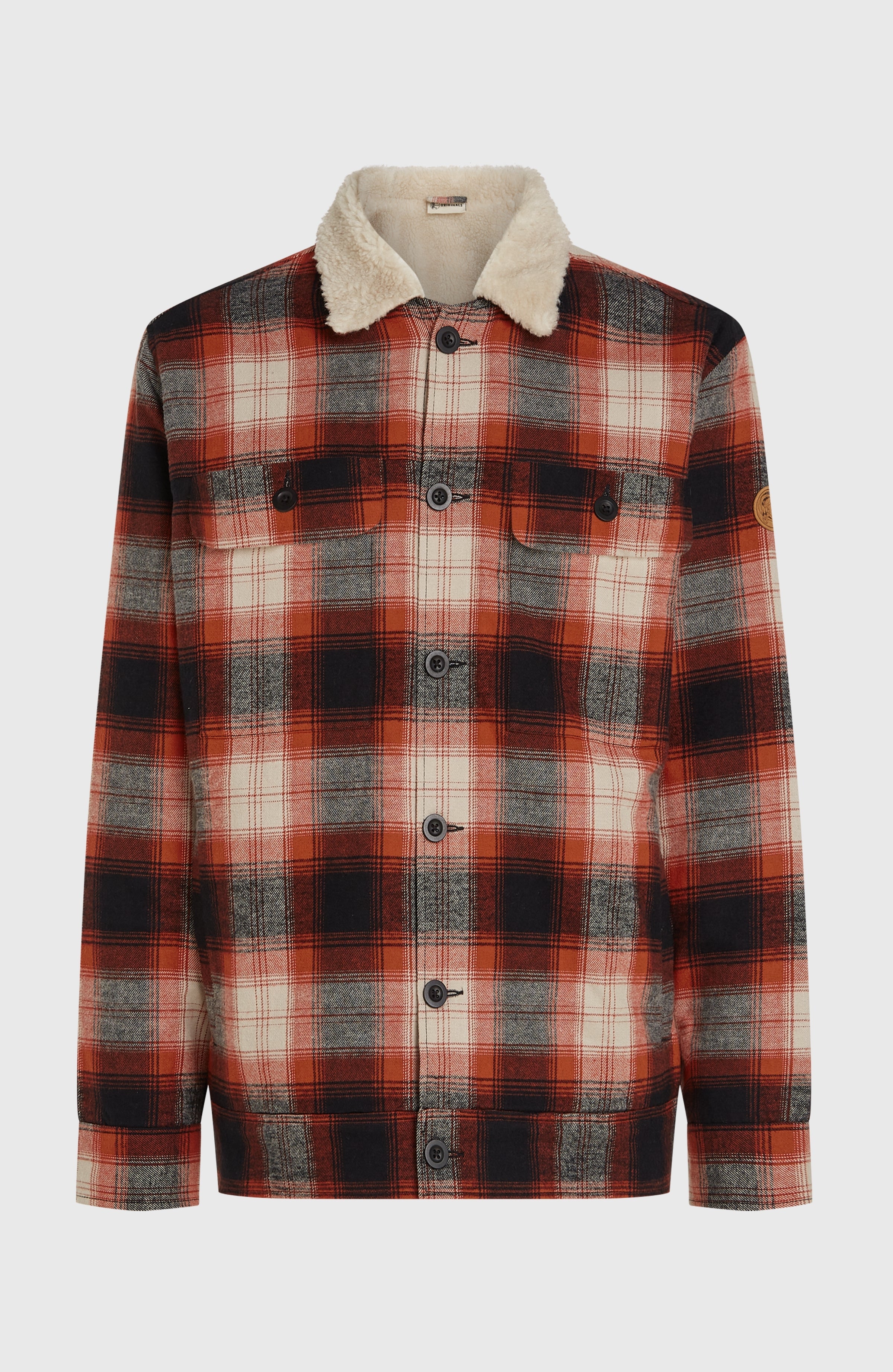 O'Riginals Fleece-Lined Jacket Bonfire Check